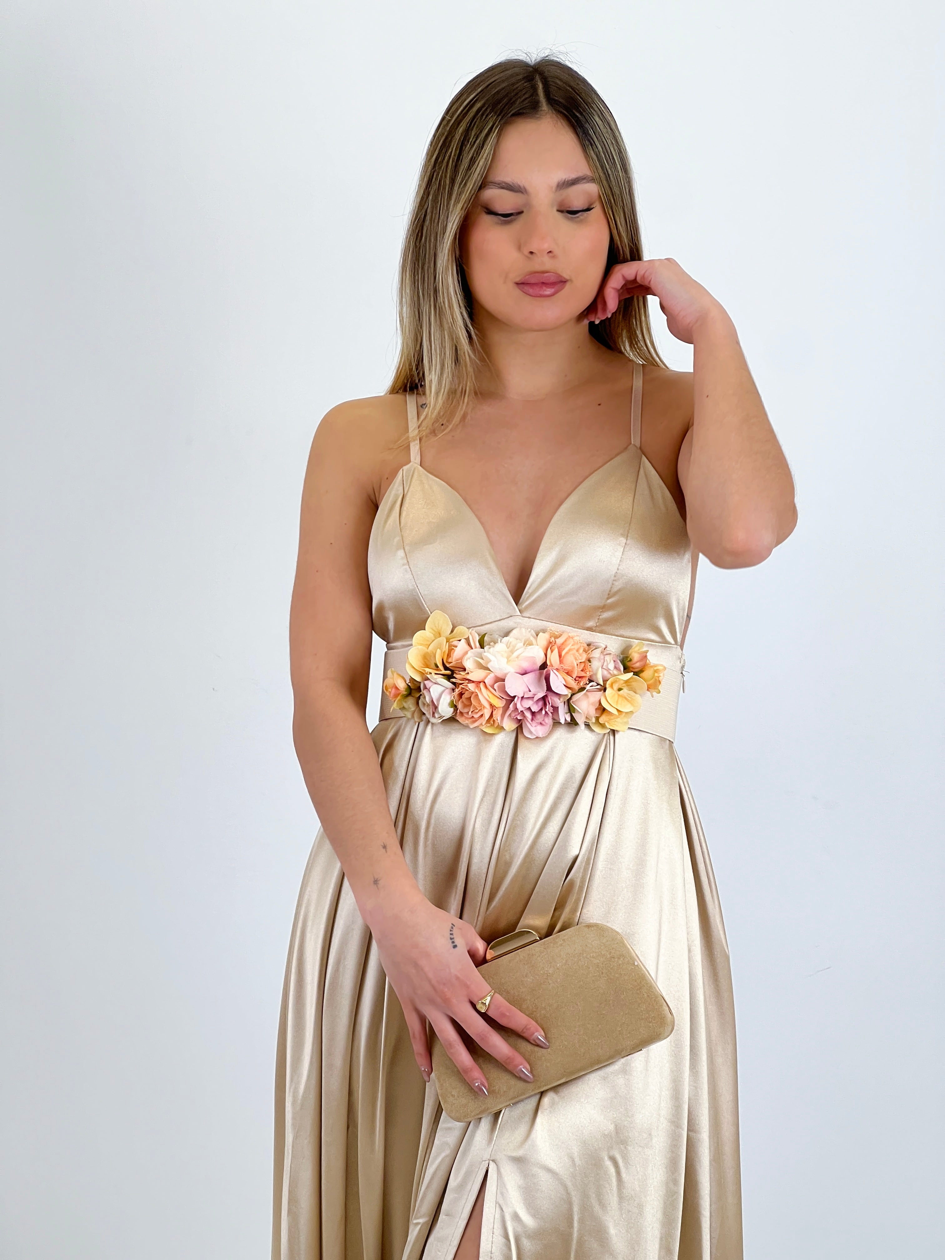 Seline satin dress