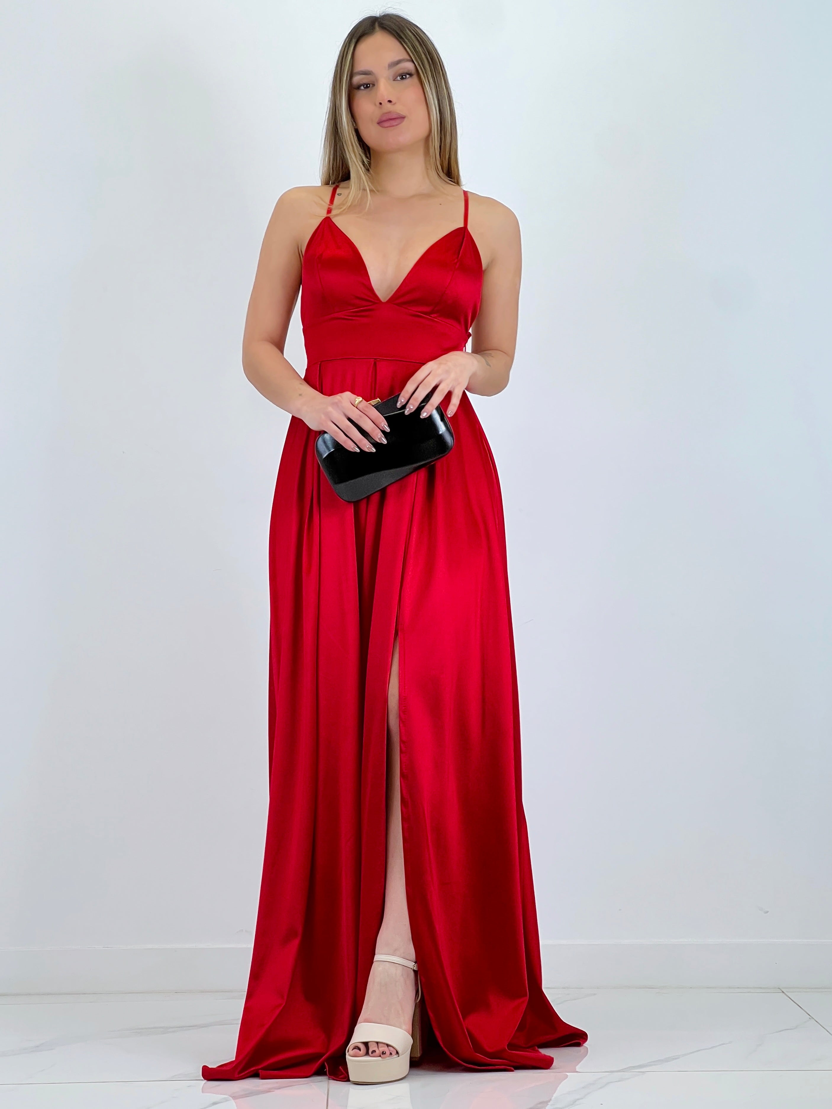 Seline satin dress