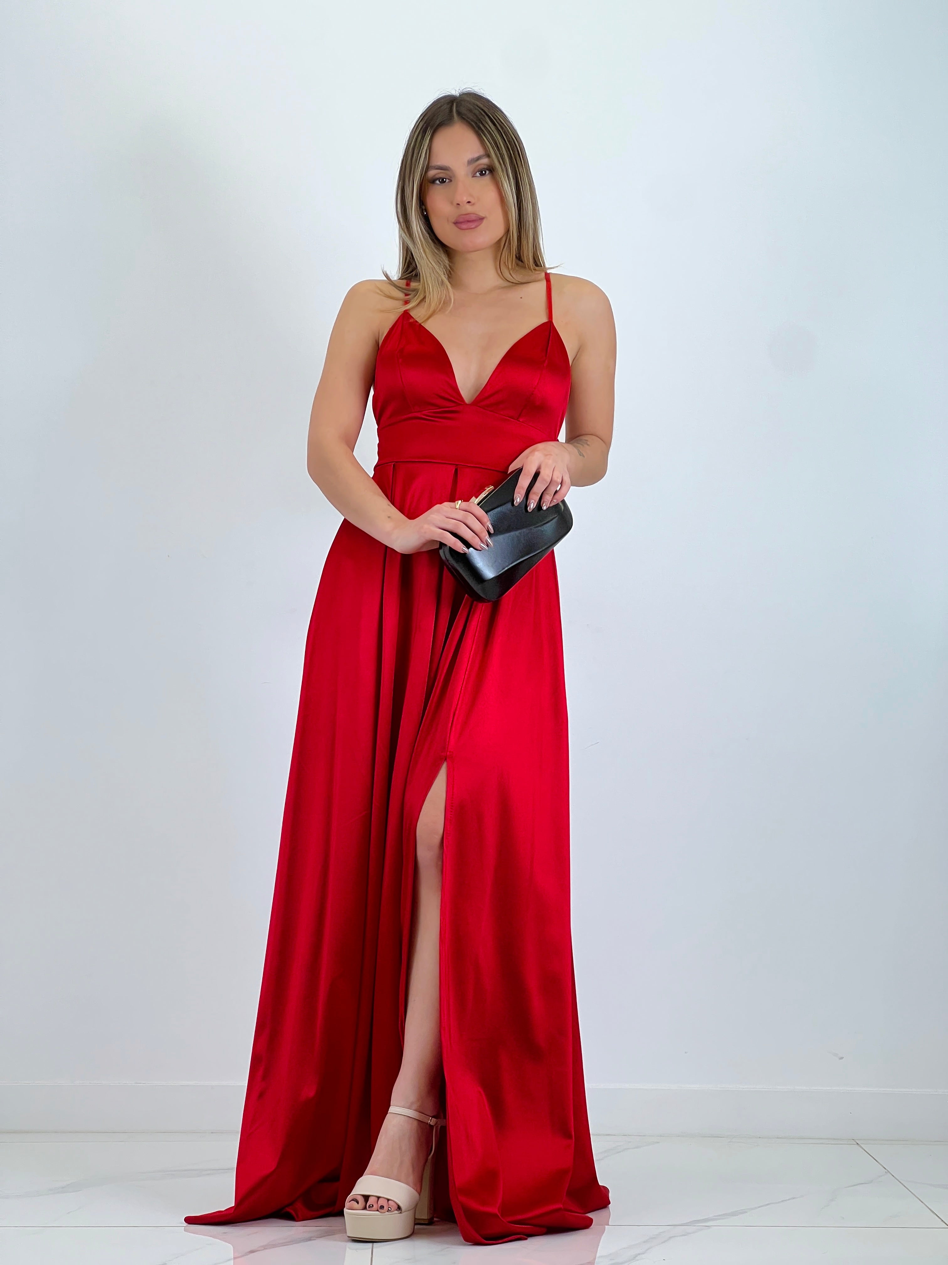 Seline satin dress