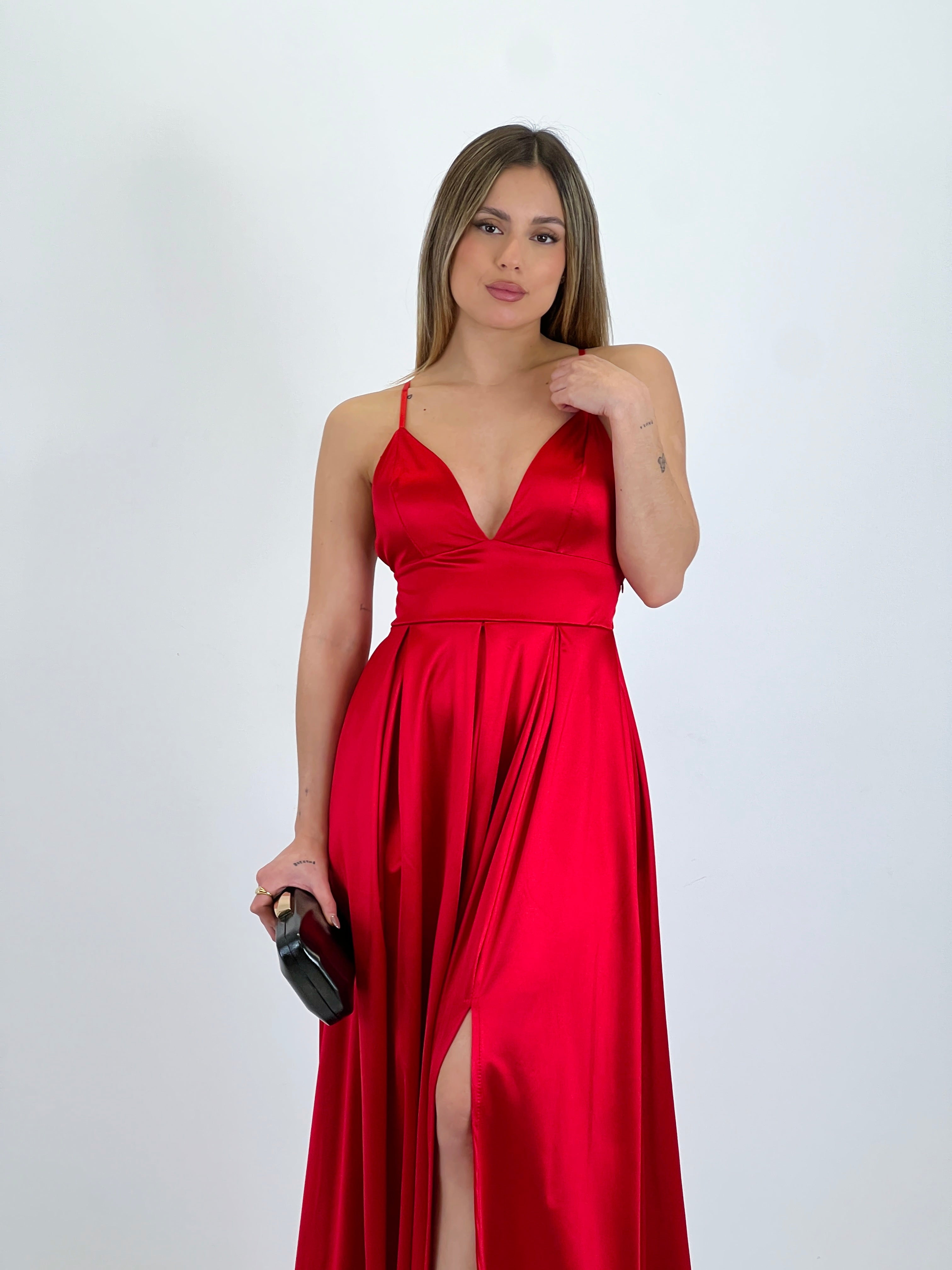 Seline satin dress