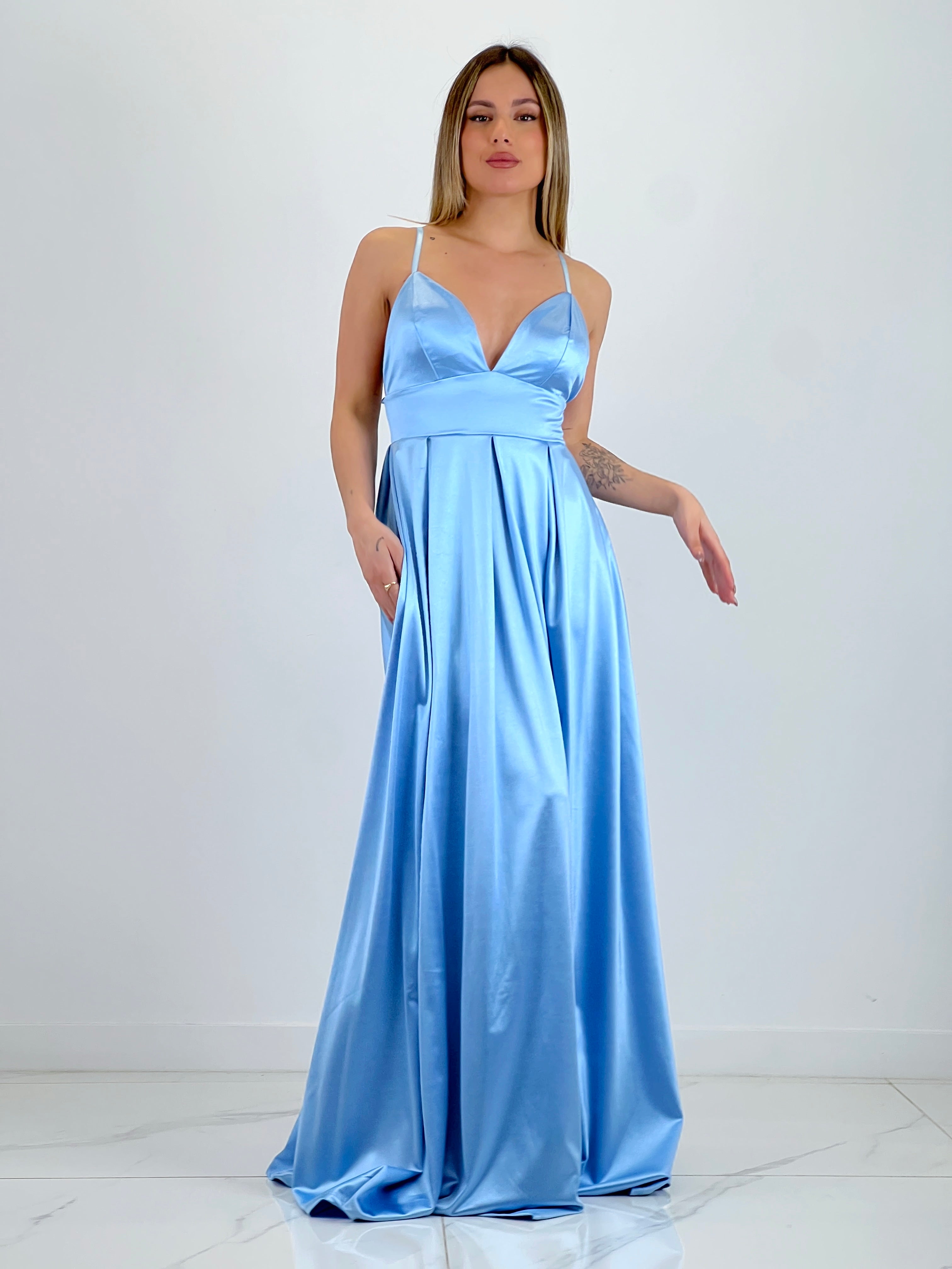 Seline satin dress