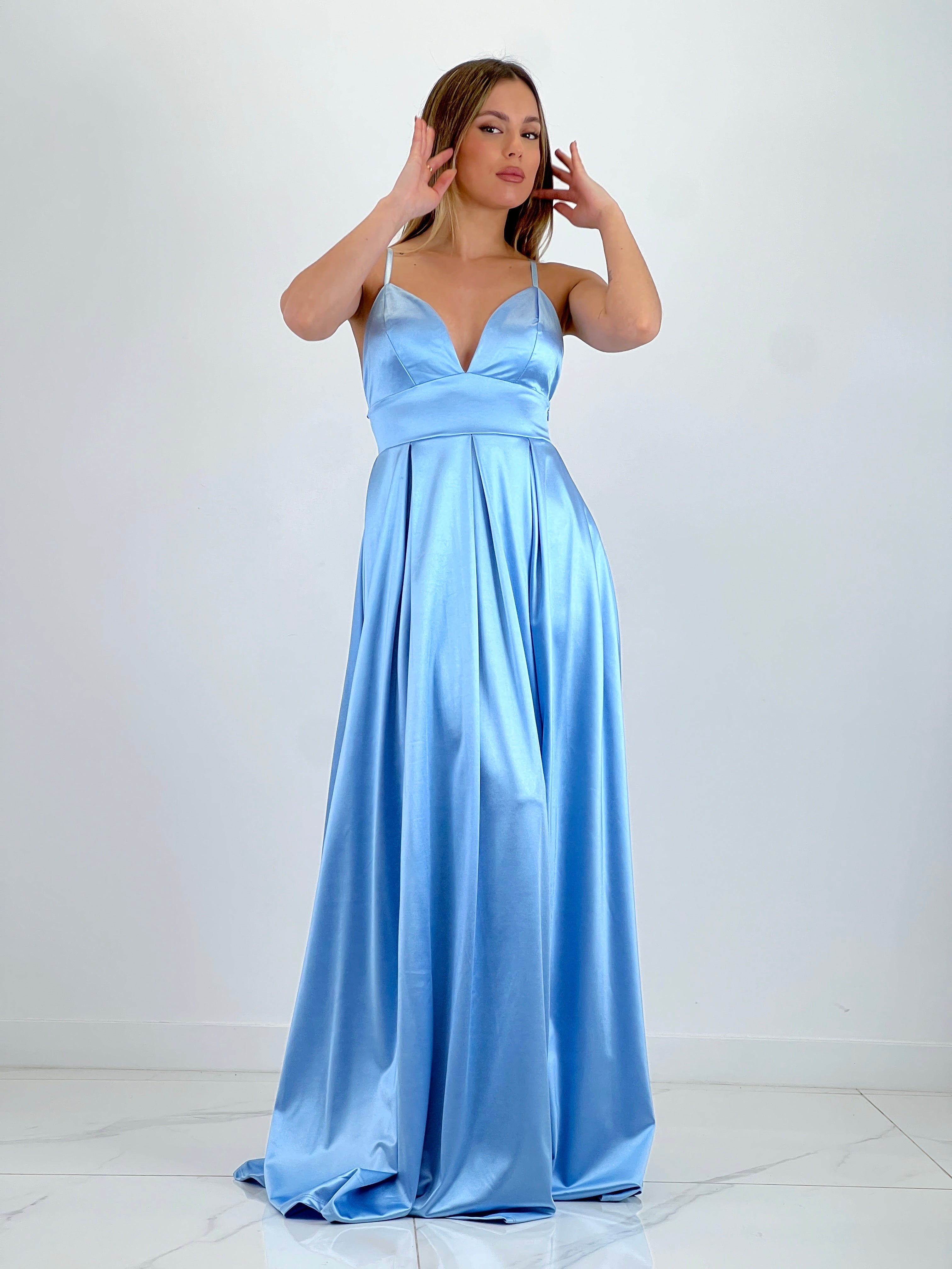 Seline satin dress