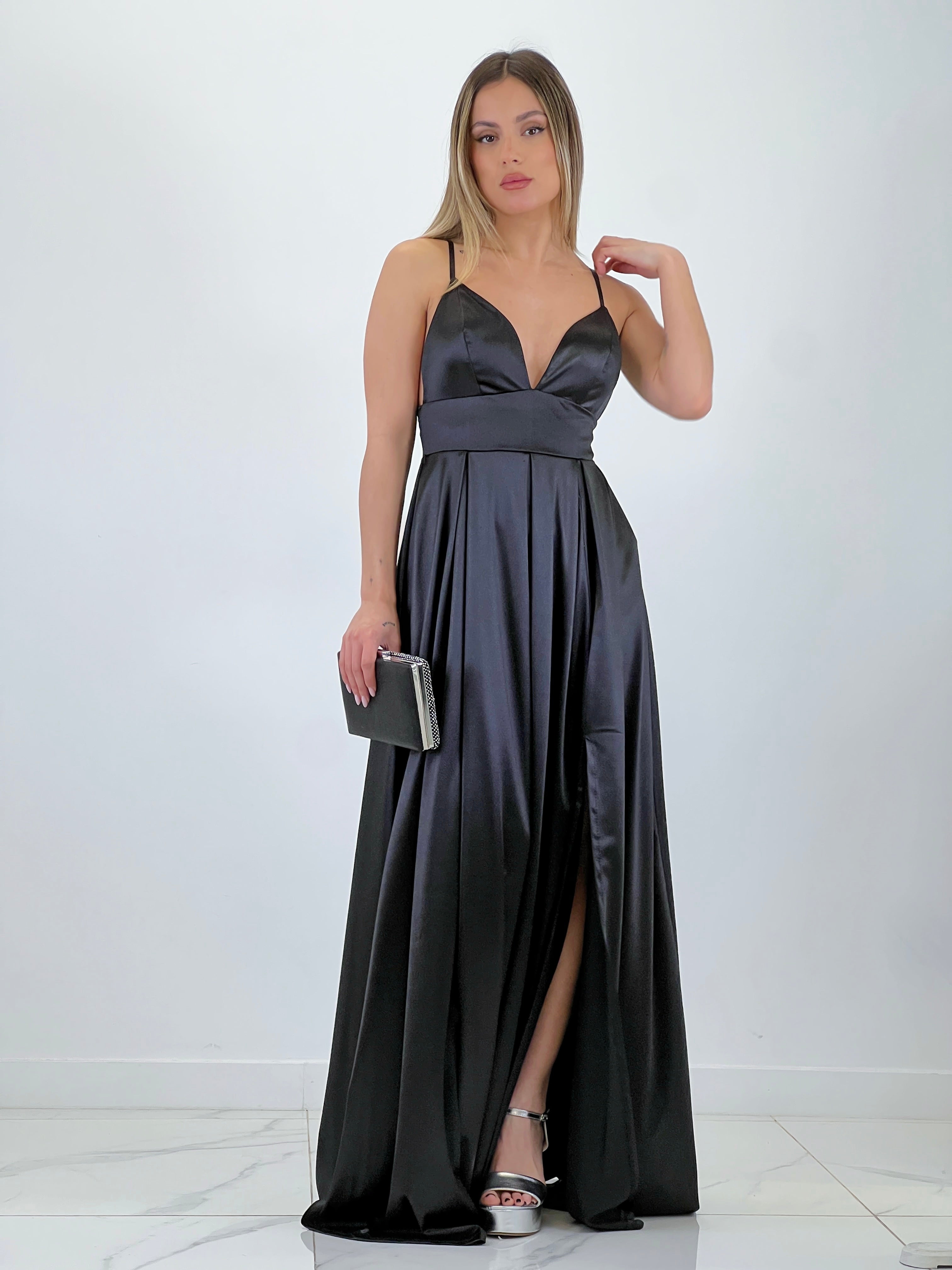 Seline satin dress