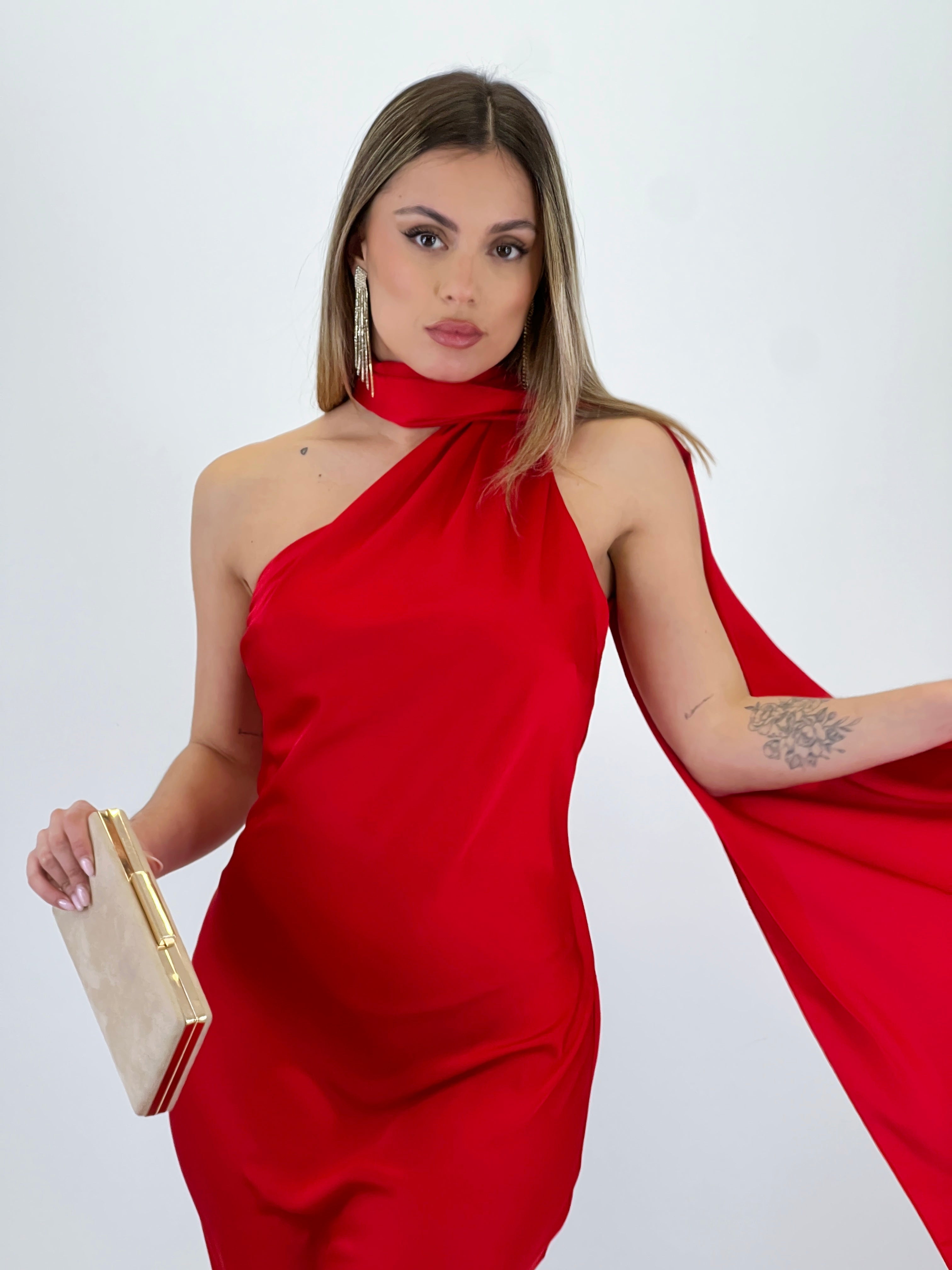 Vestido raso choker Priscila - Zebra&Maduixa®