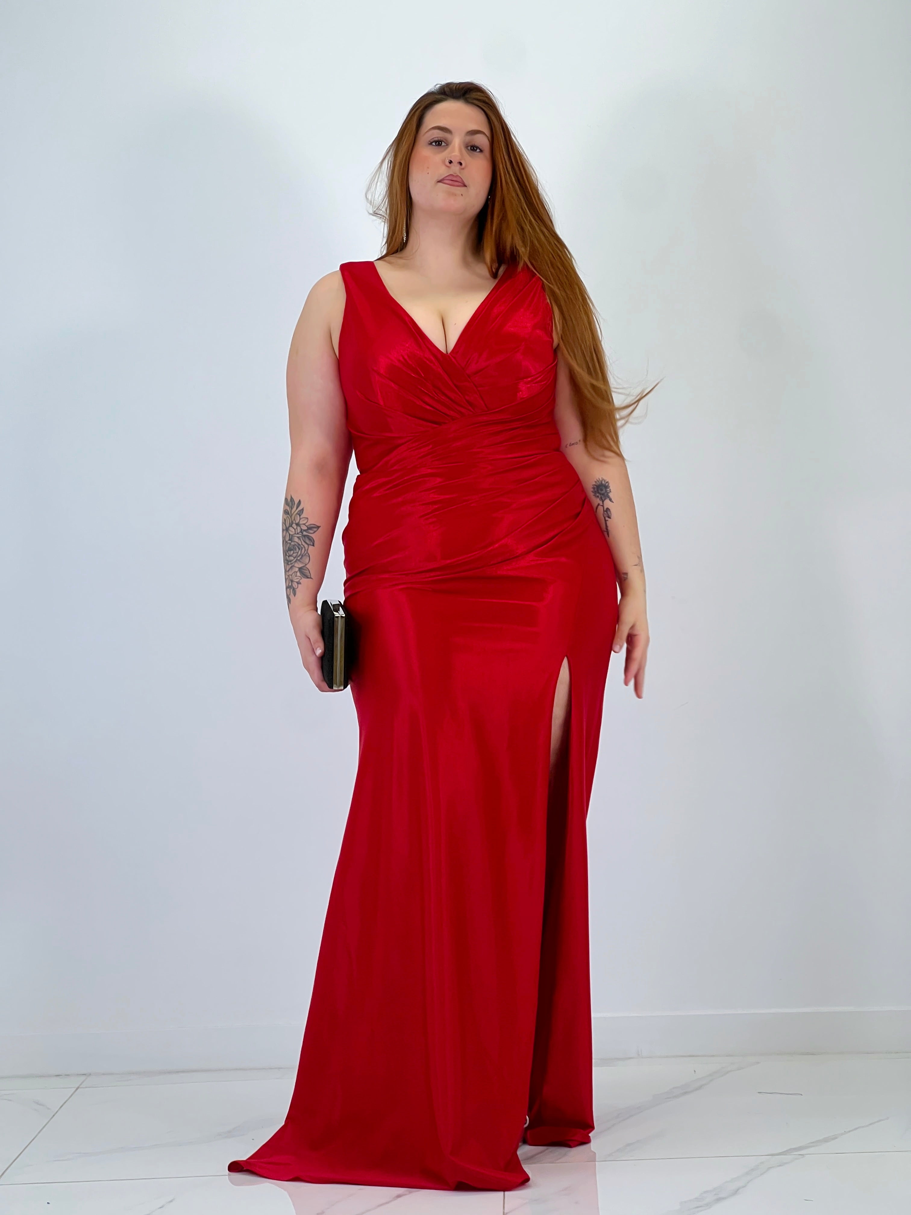 Robe satinée Yael