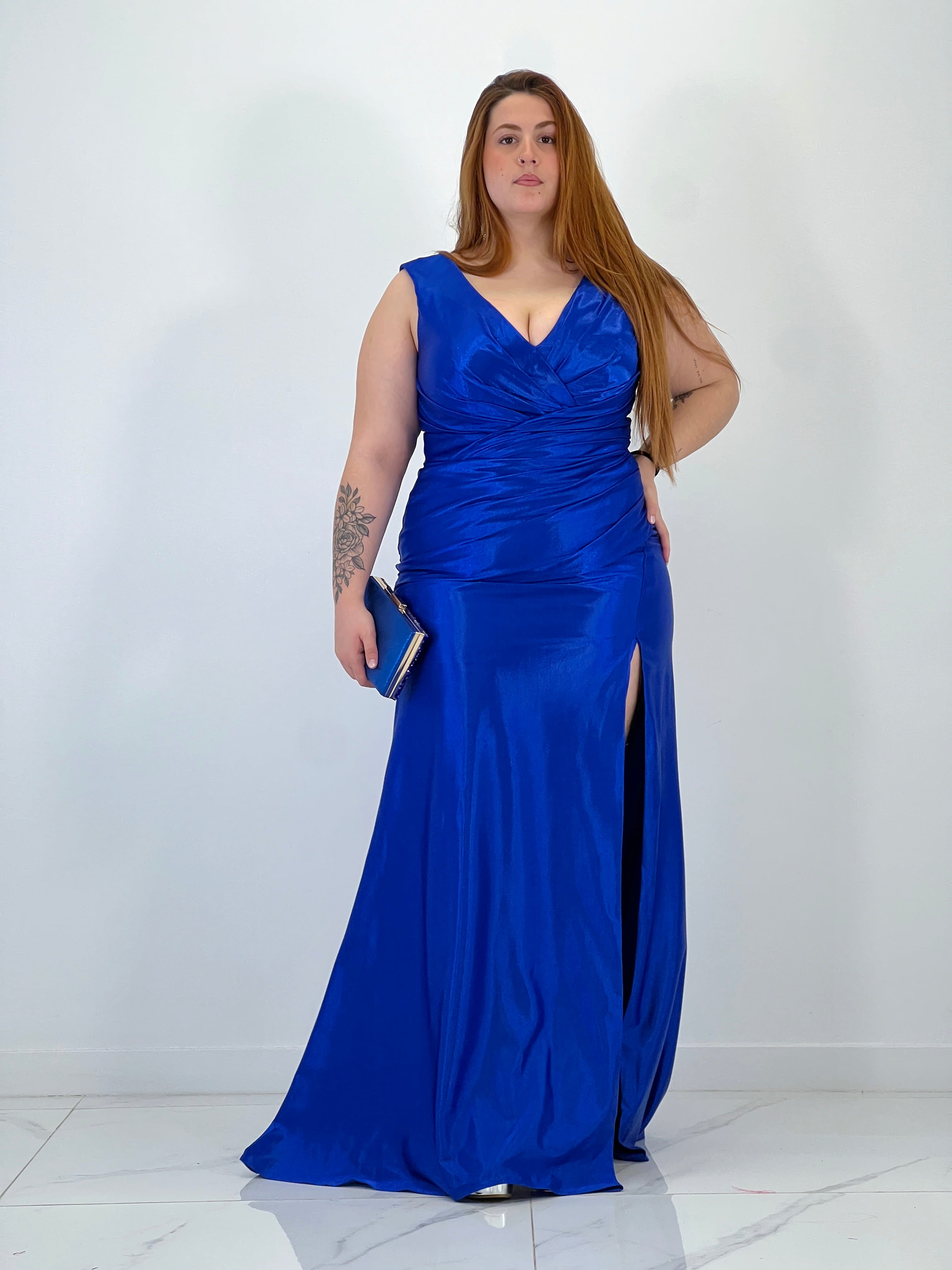 Robe satinée Yael