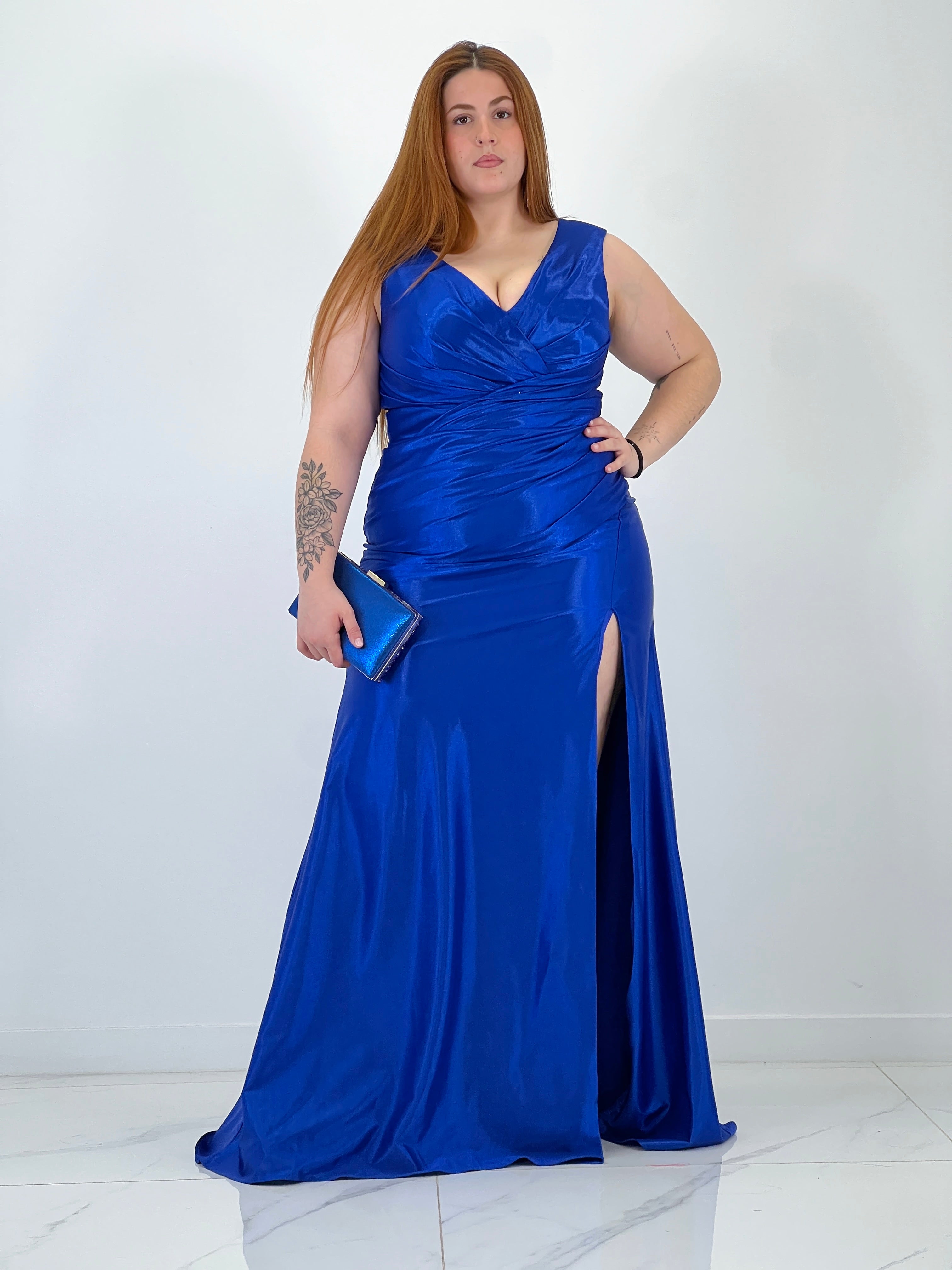 Robe satinée Yael