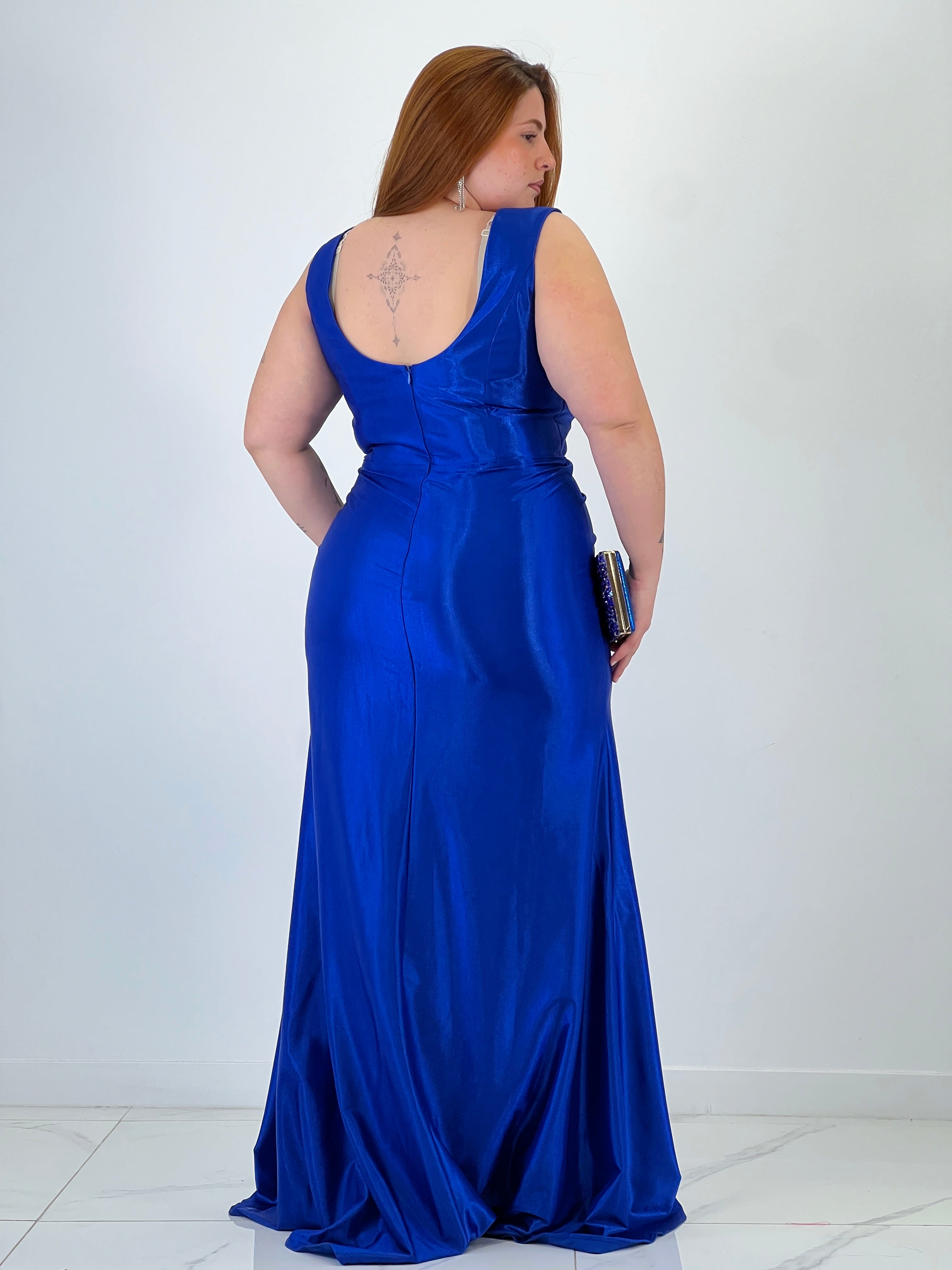 Robe satinée Yael
