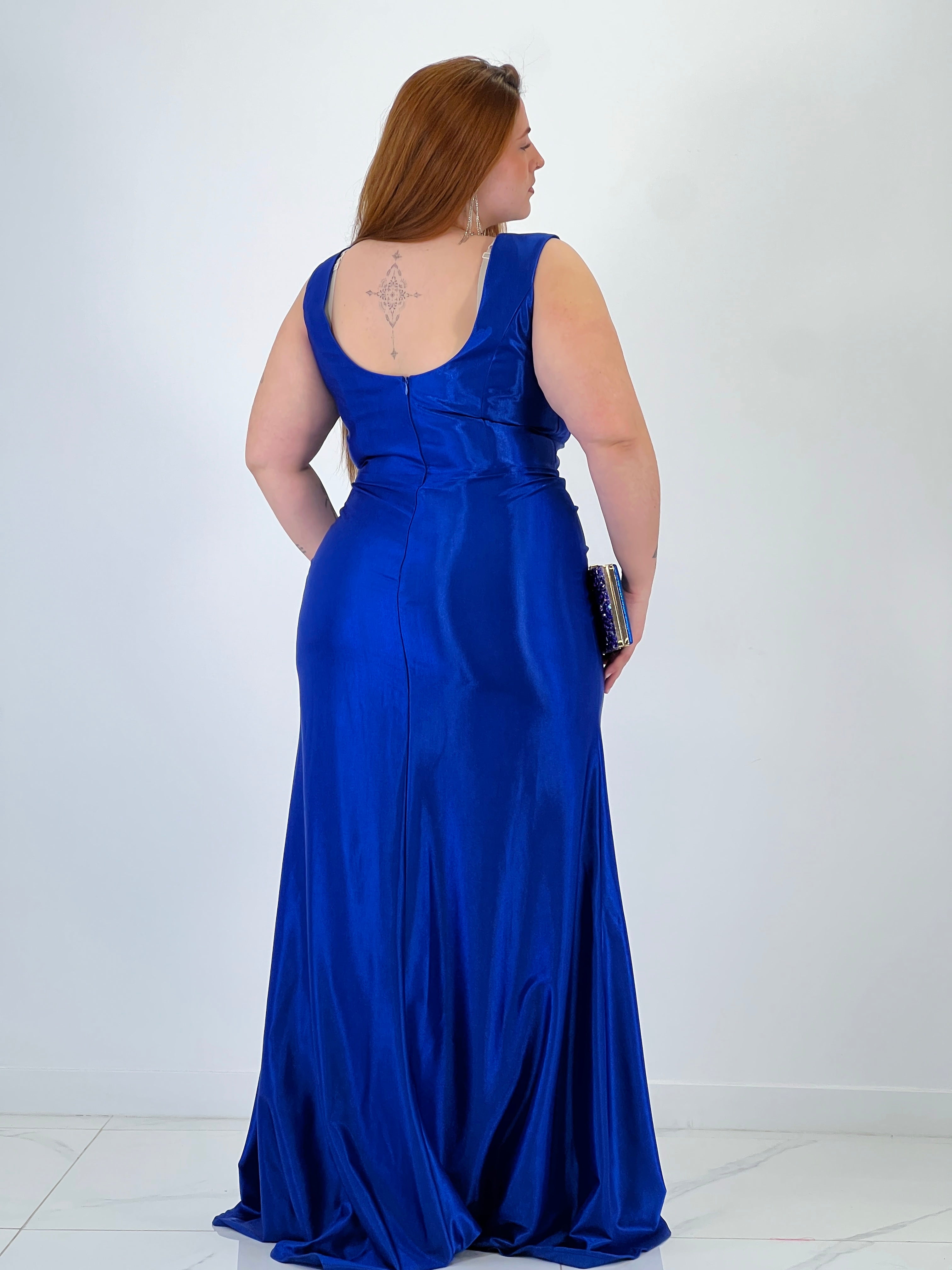 Robe satinée Yael