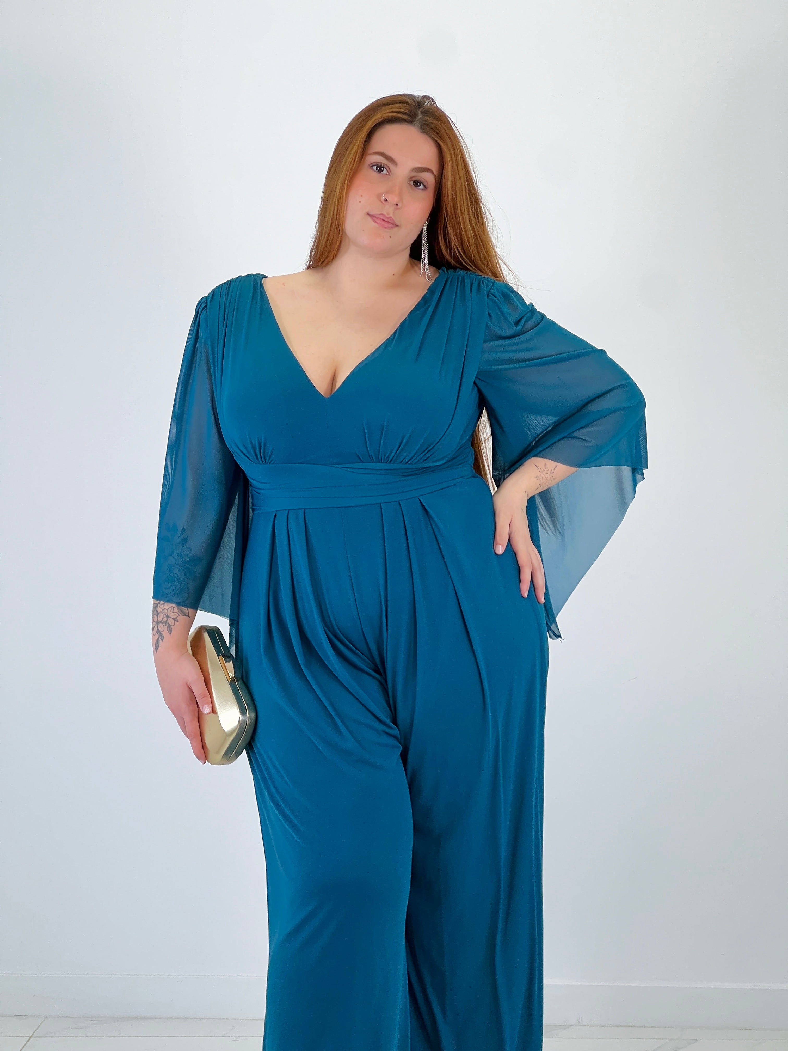 Mencía flared sleeve jumpsuit