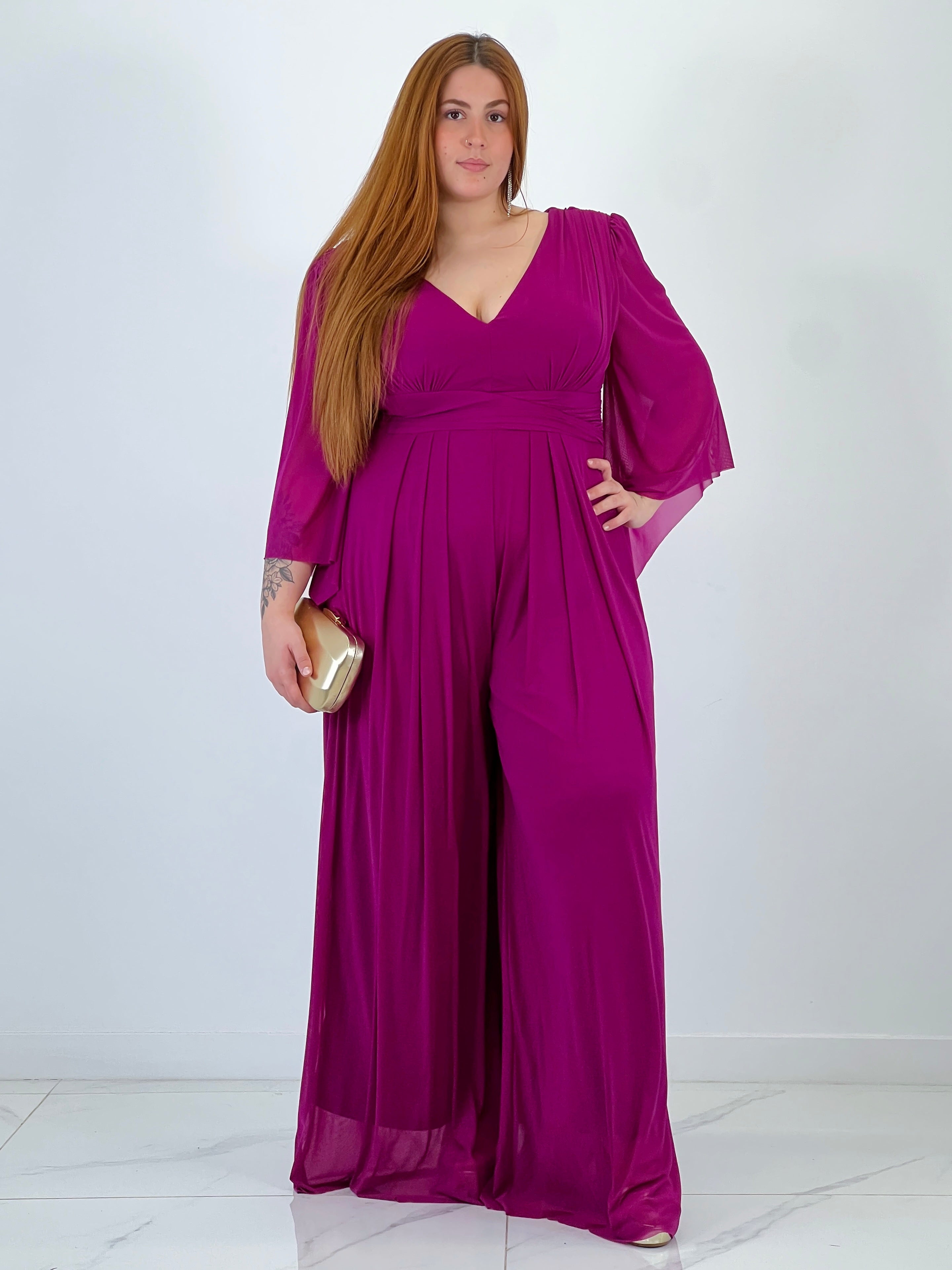 Mencía flared sleeve jumpsuit