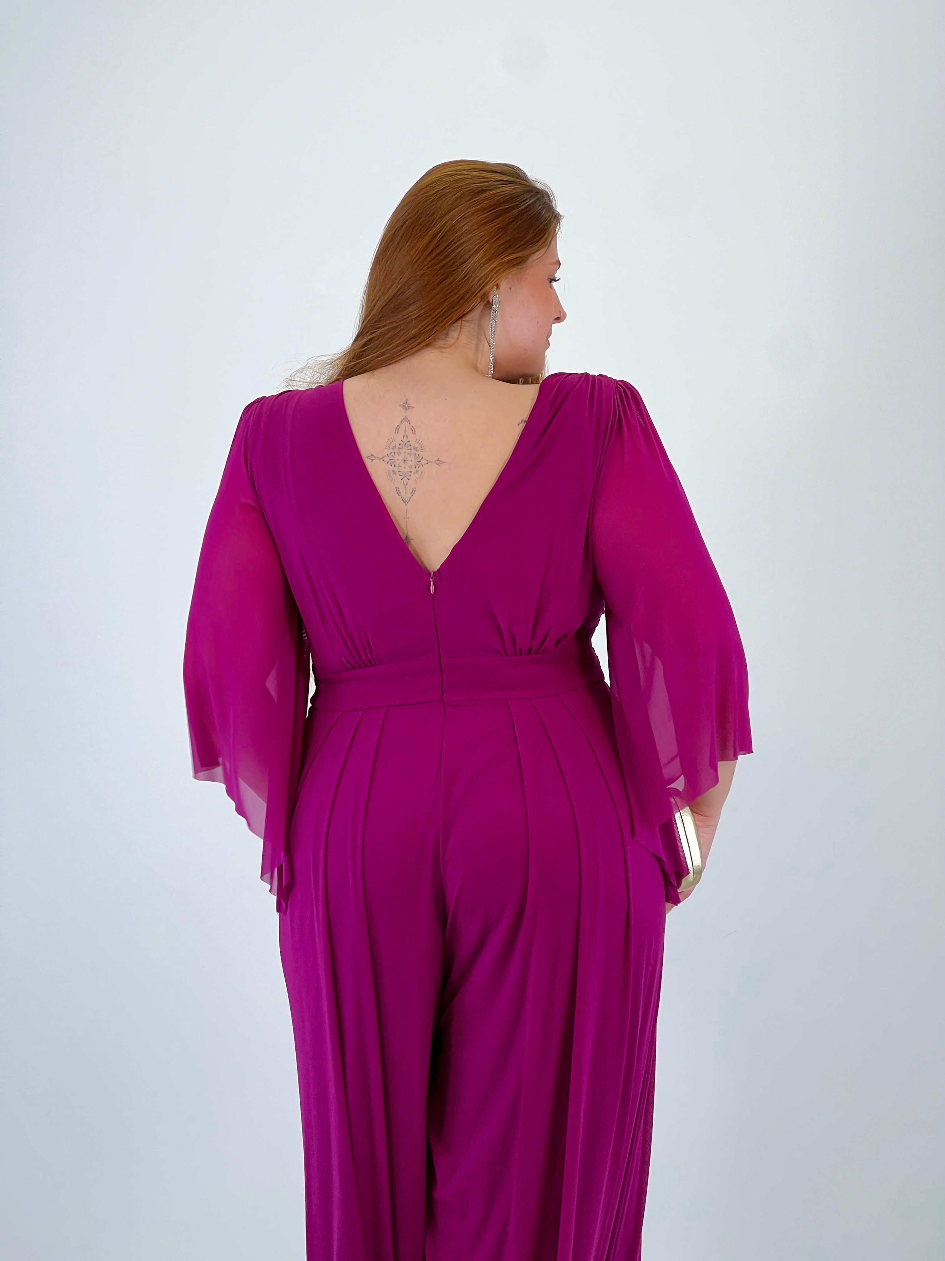 Mencía flared sleeve jumpsuit