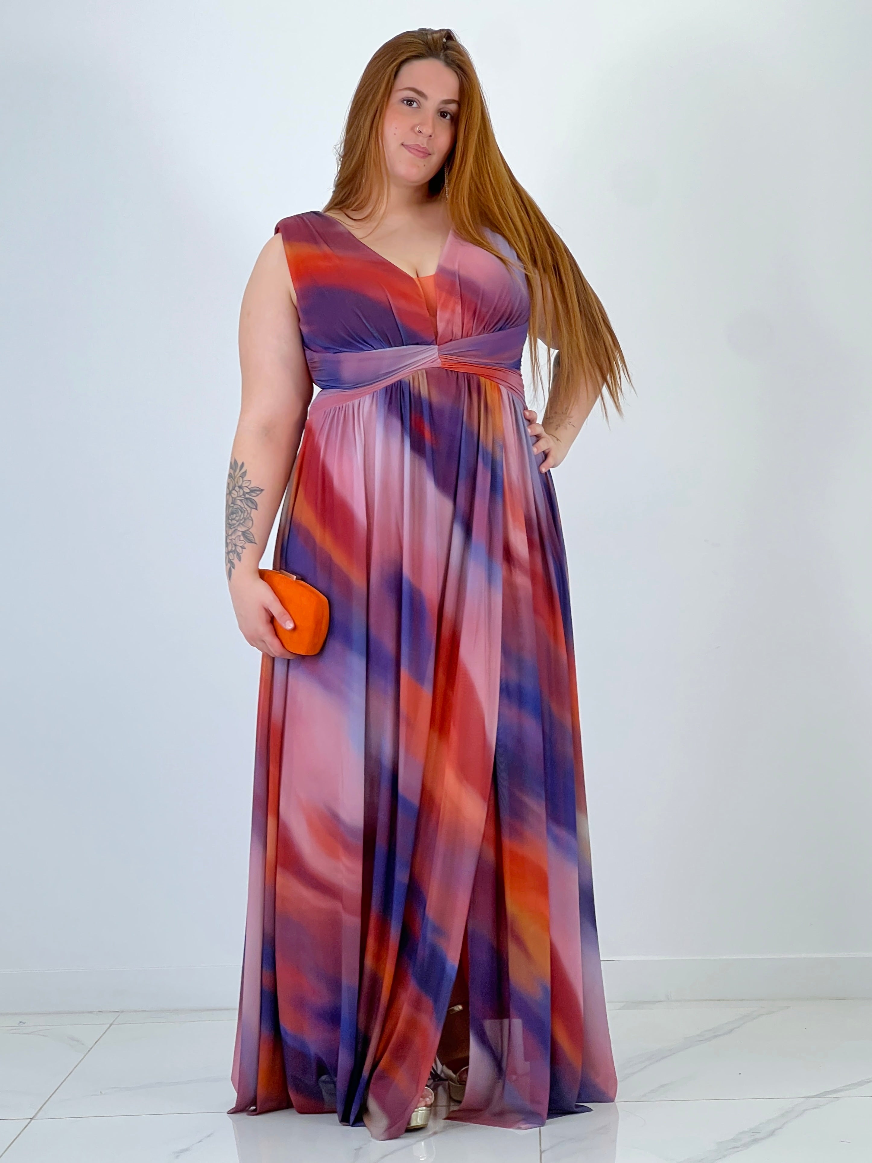 Vestido largo estampado Pristina - Zebra&Maduixa®