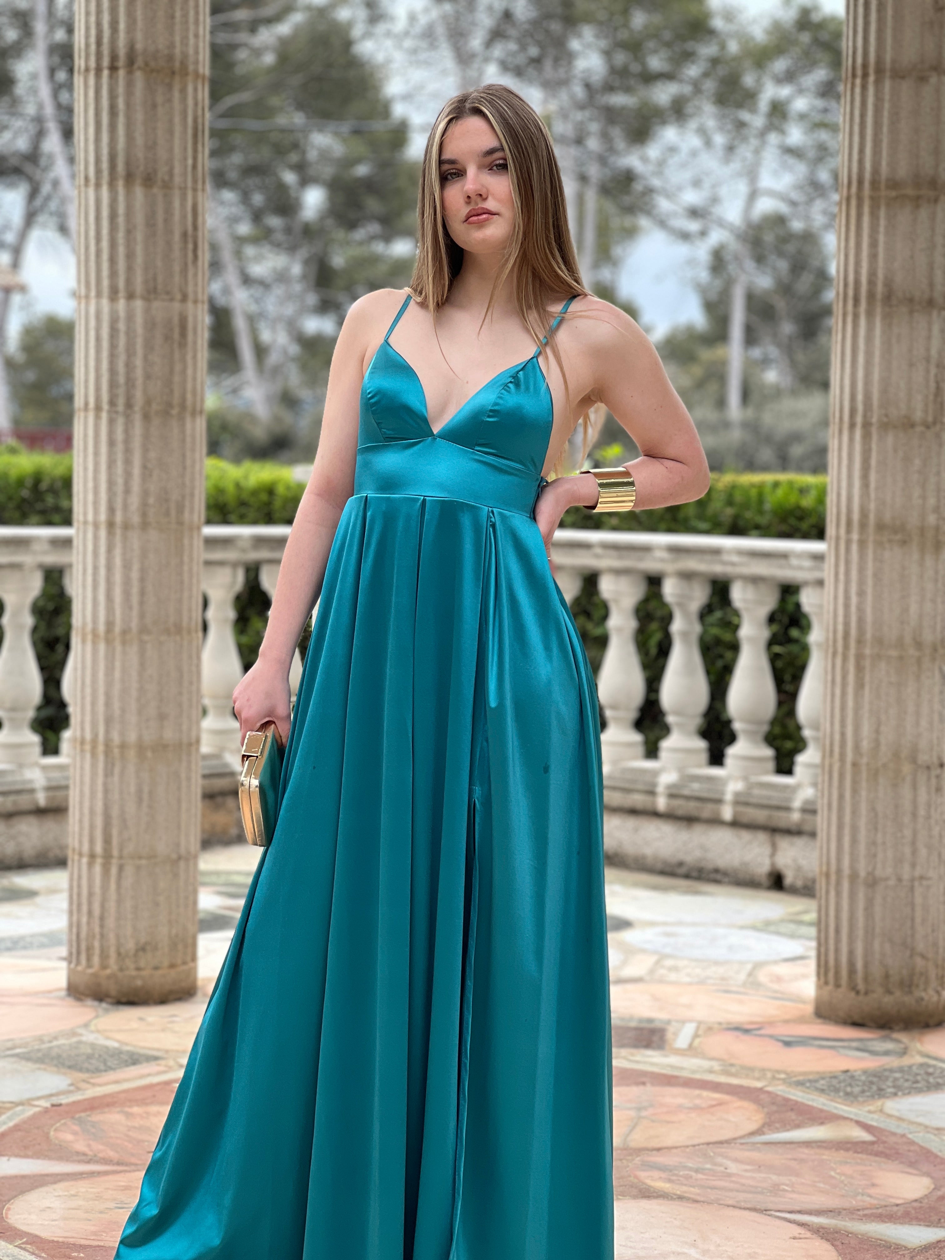 Seline satin dress