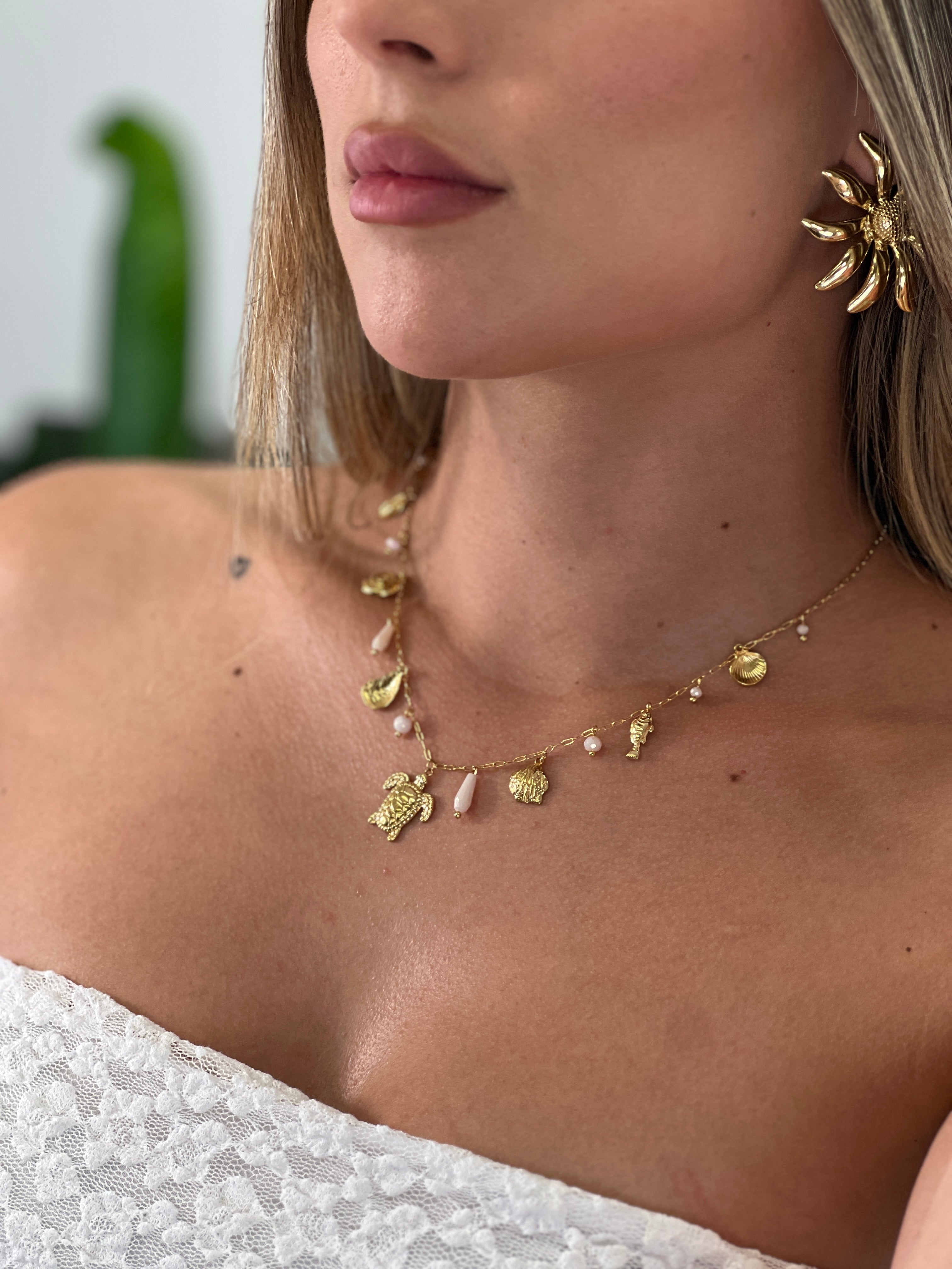 Collar con abalorios colgantes - Zebra&Maduixa®