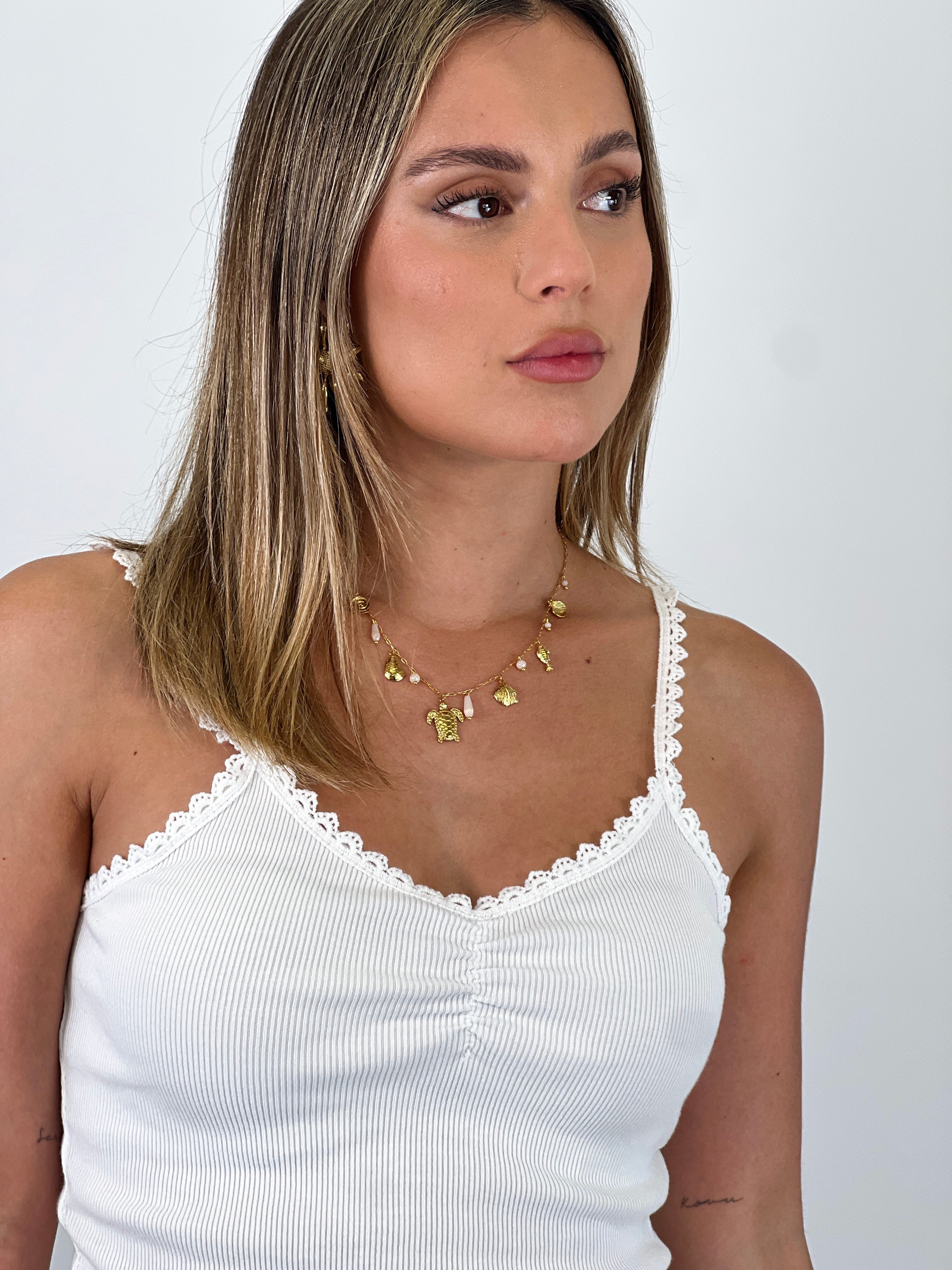Collar con abalorios colgantes - Zebra&Maduixa®
