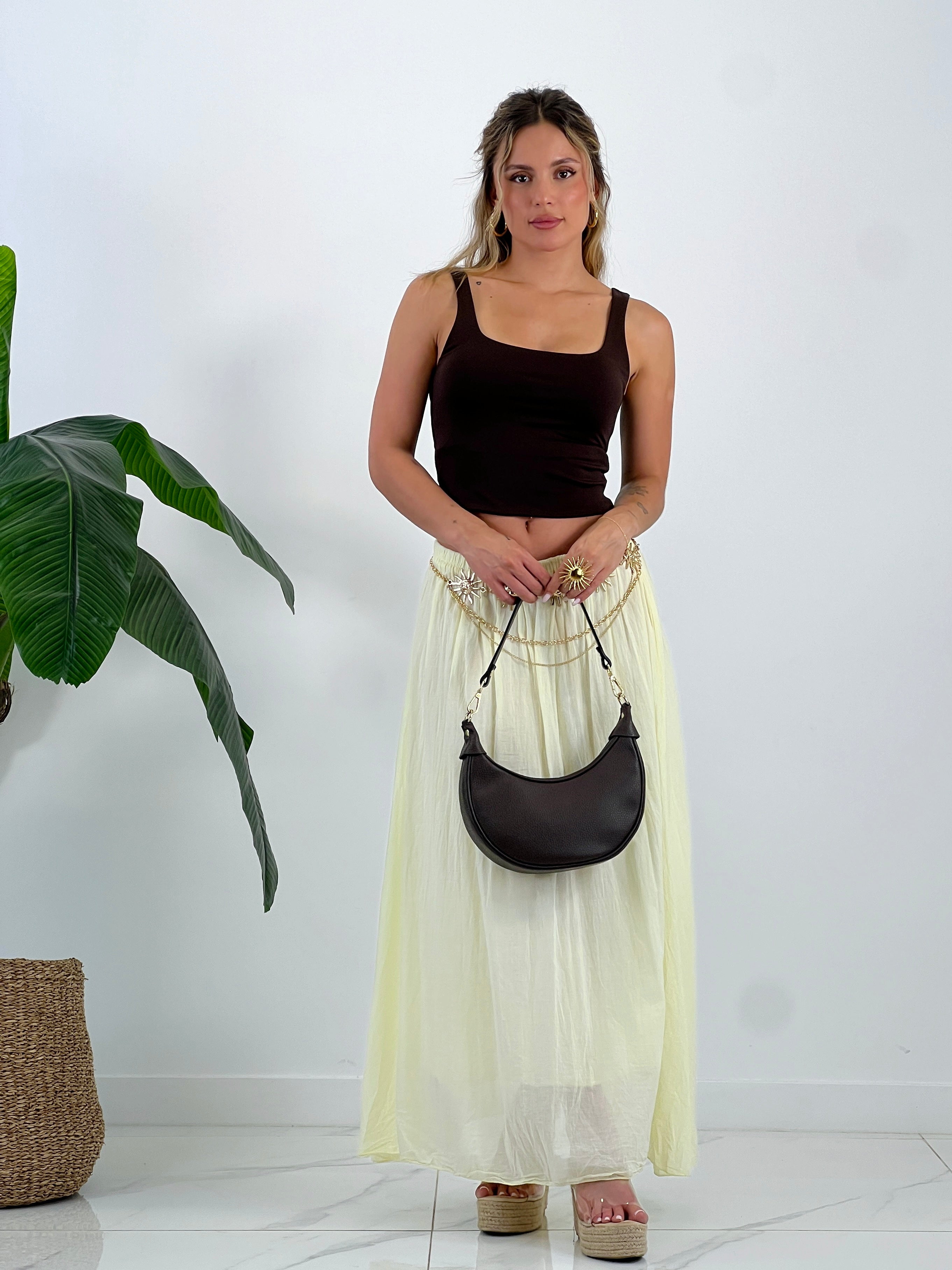 Falda larga efecto arrugado - Zebra&Maduixa®