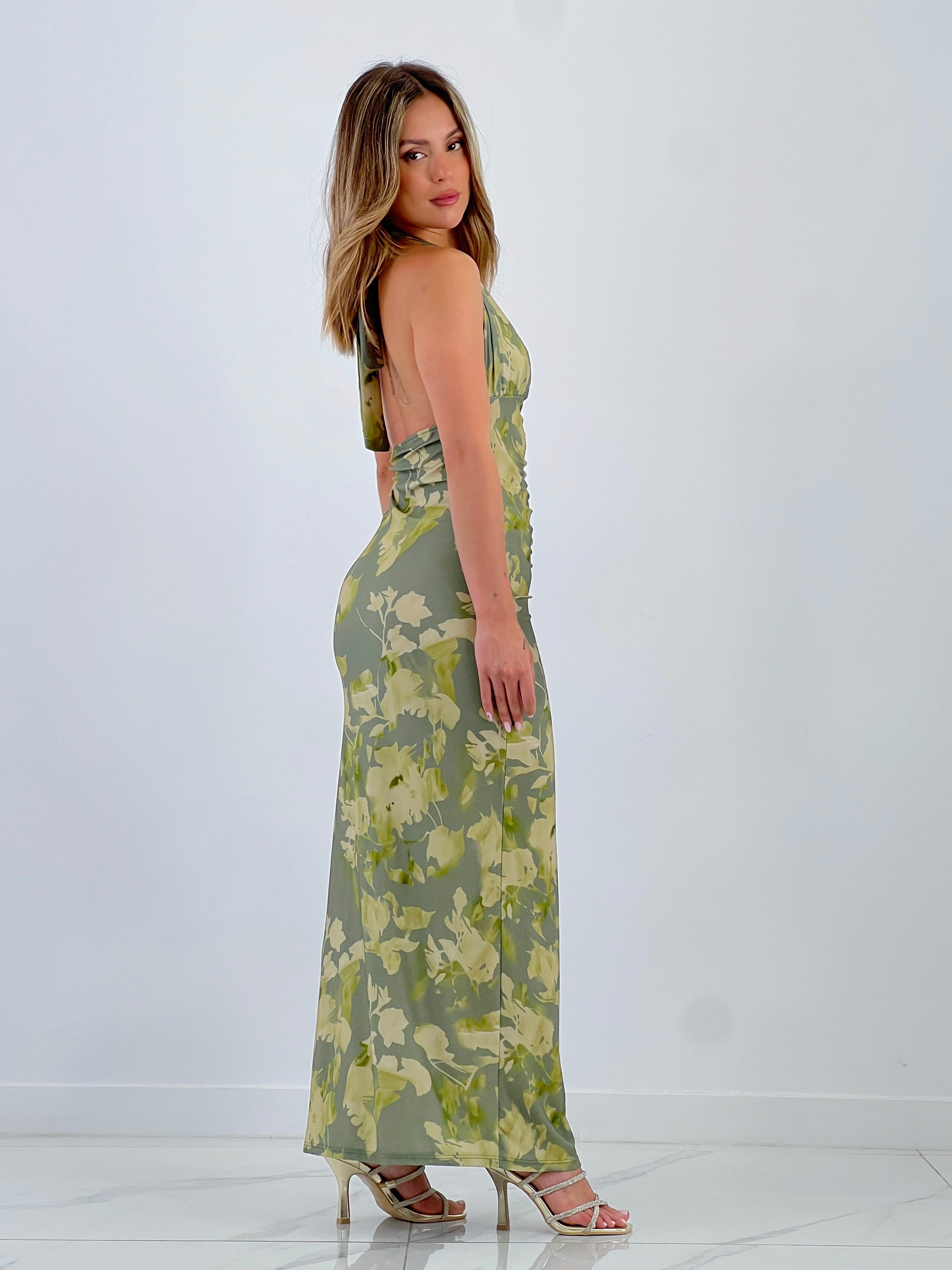 Vestido estampado fruncido - Zebra&Maduixa®