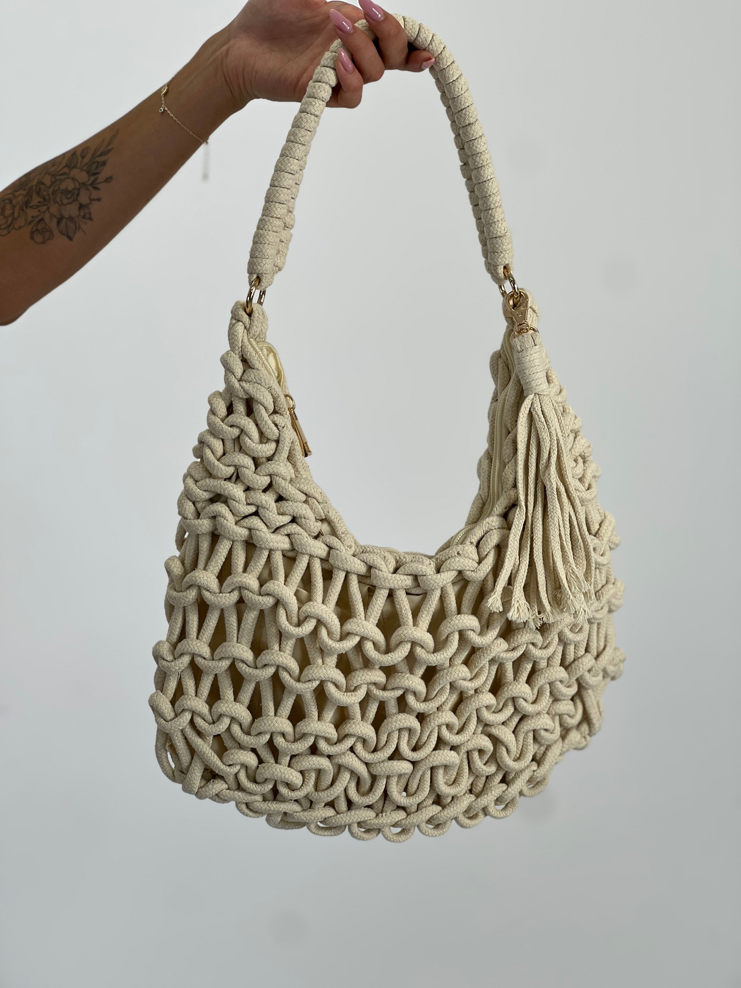 Borsa nodi macramé