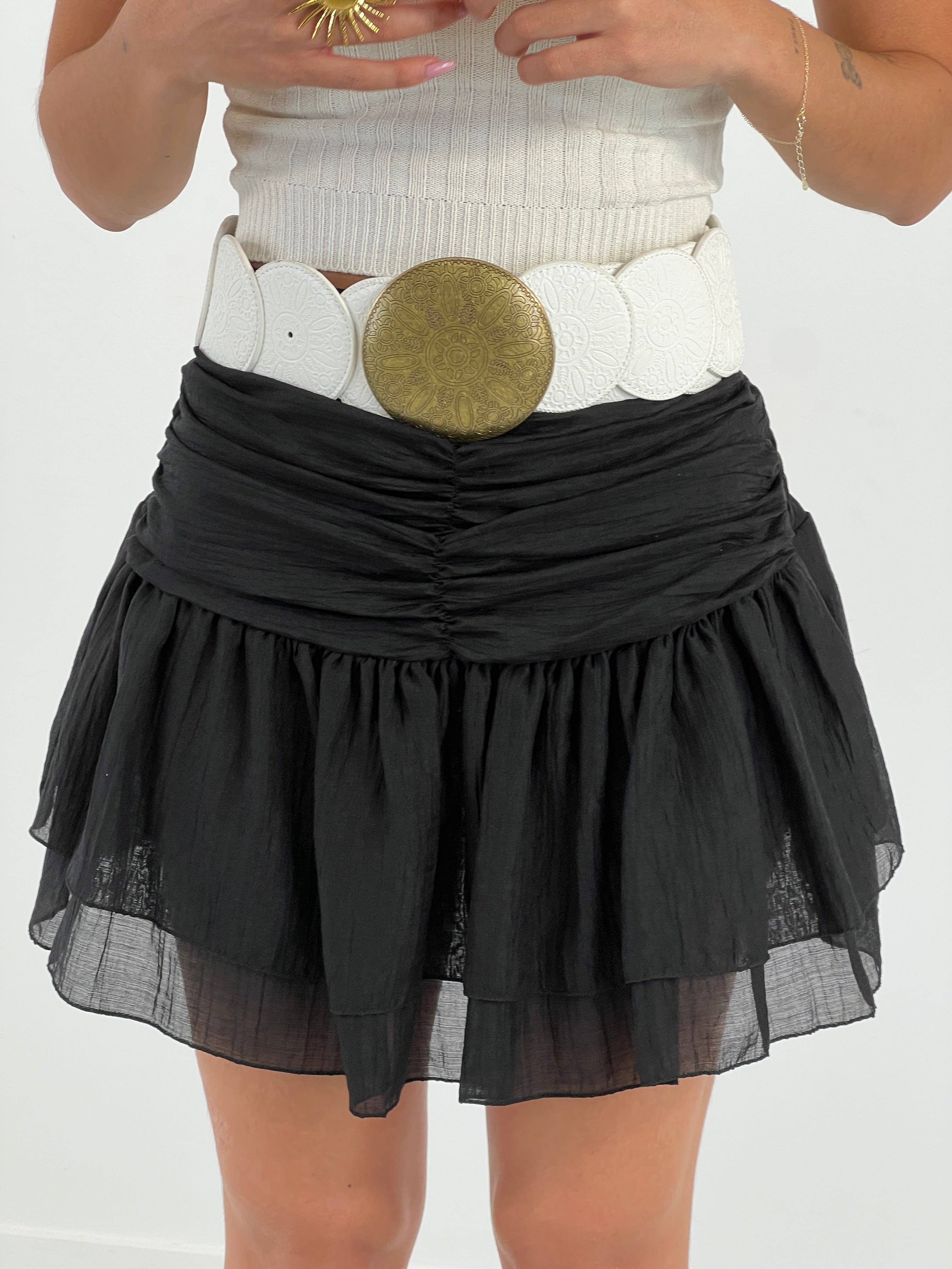 Falda fruncida volantes tul - Zebra&Maduixa®