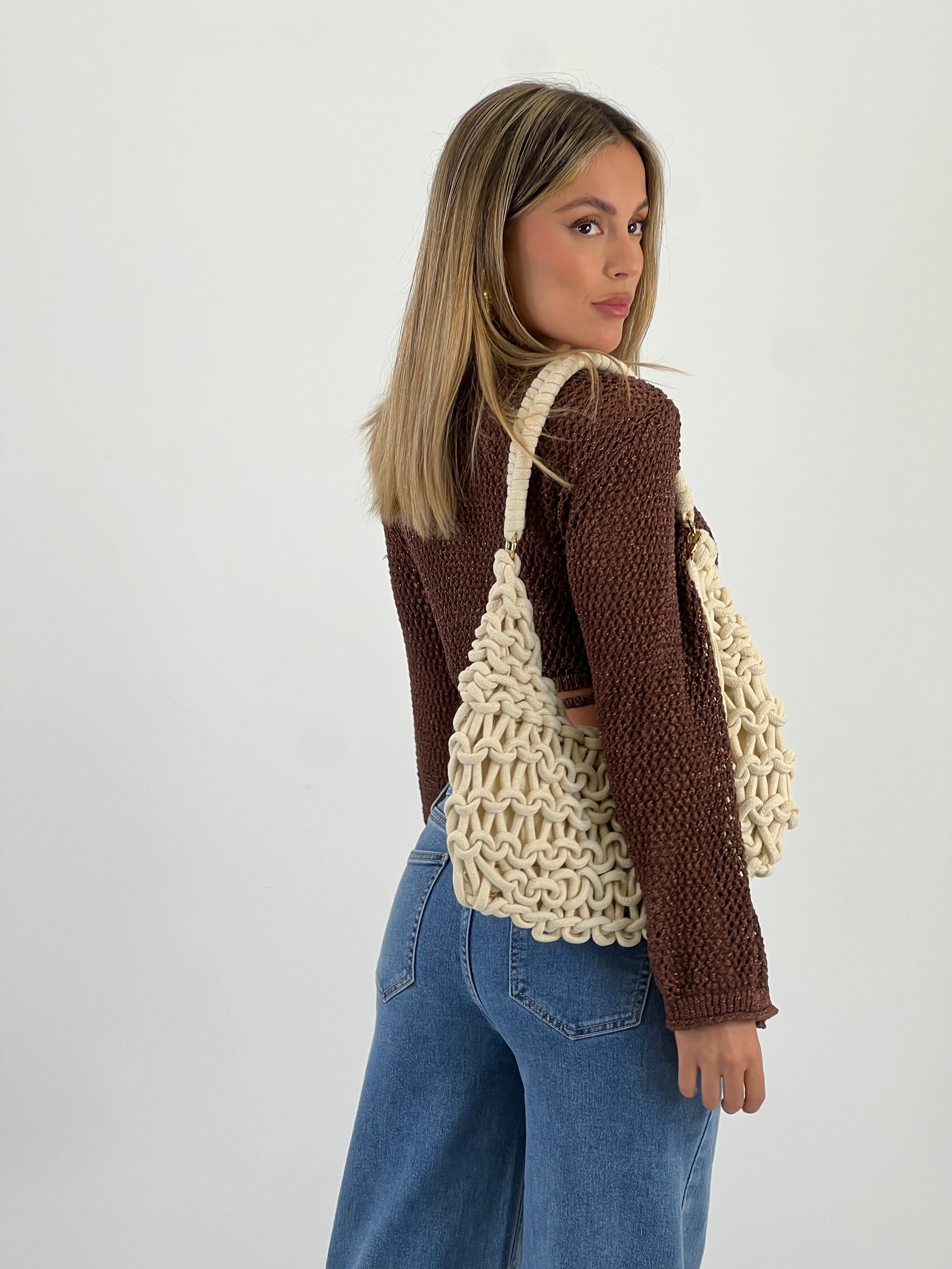Borsa nodi macramé