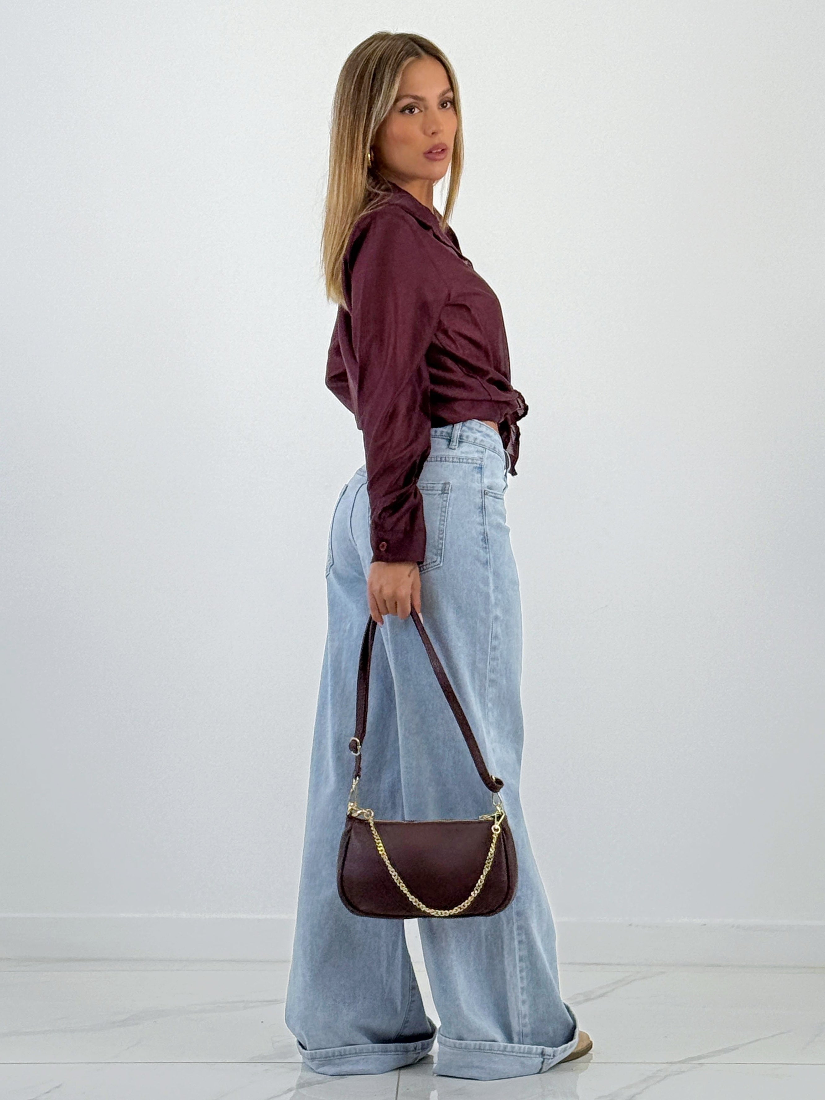 Bolso piel cadena