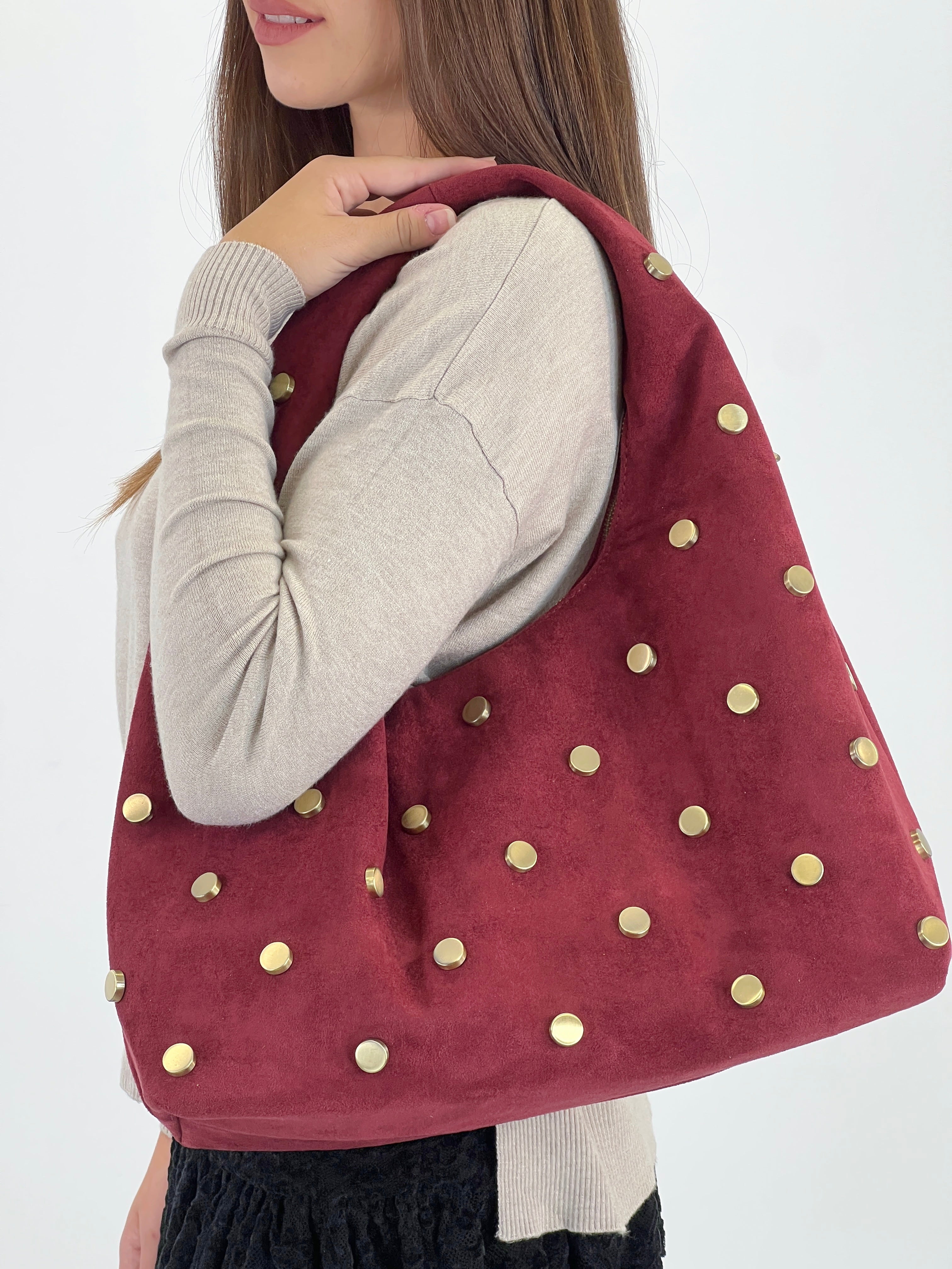 Bolso hobo tachas - Zebra&Maduixa®