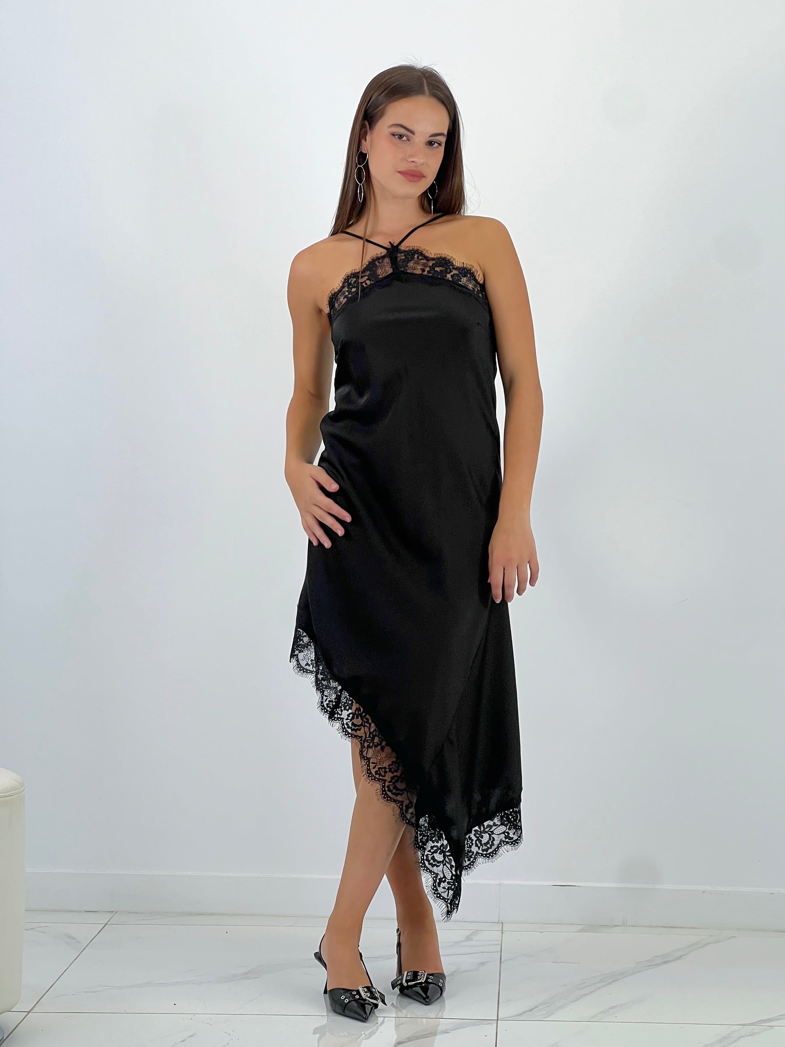 Vestido satinado encaje - Zebra&Maduixa®