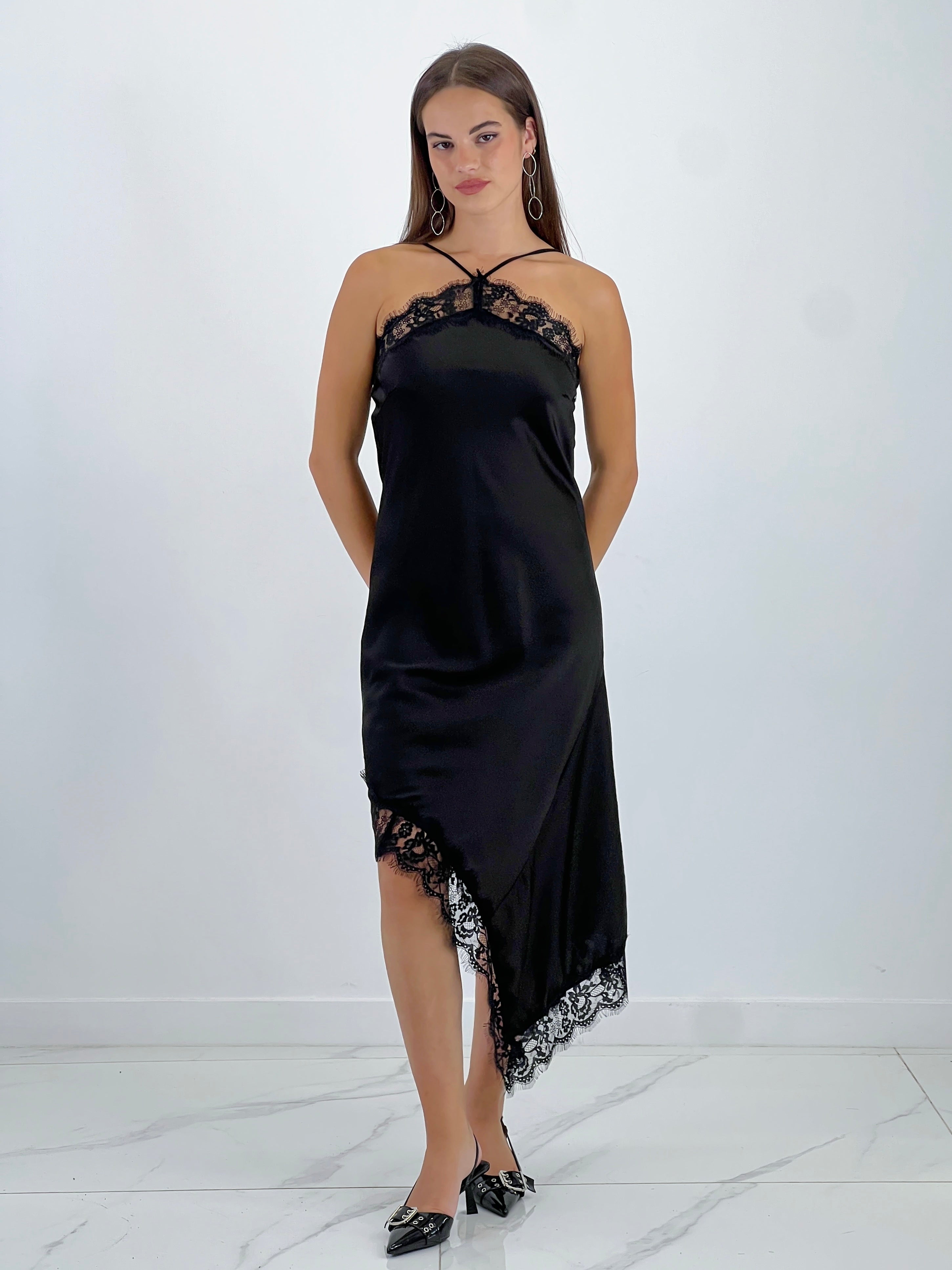 Vestido satinado encaje - Zebra&Maduixa®