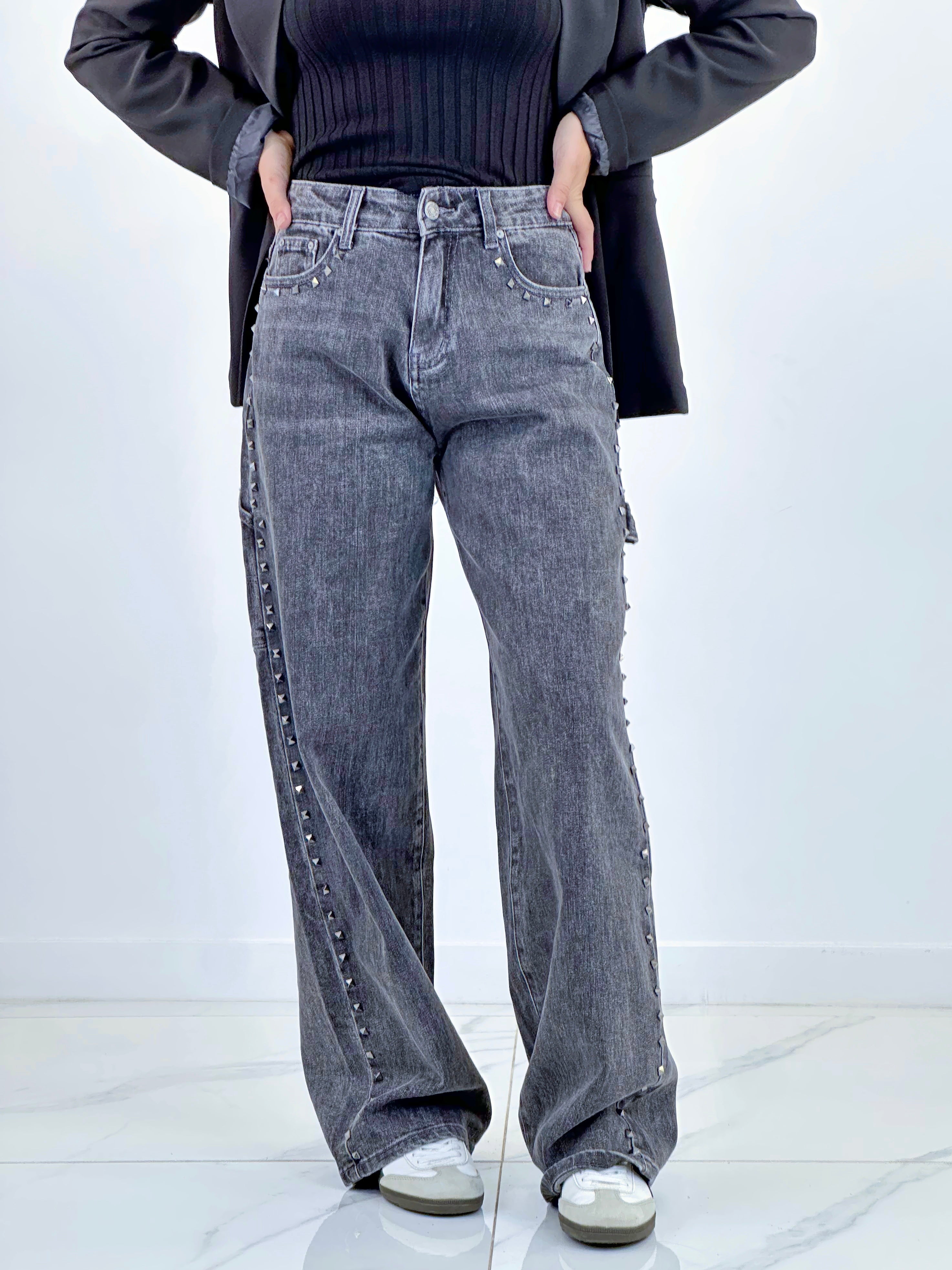 Jeans momfit tachas - Zebra&Maduixa®