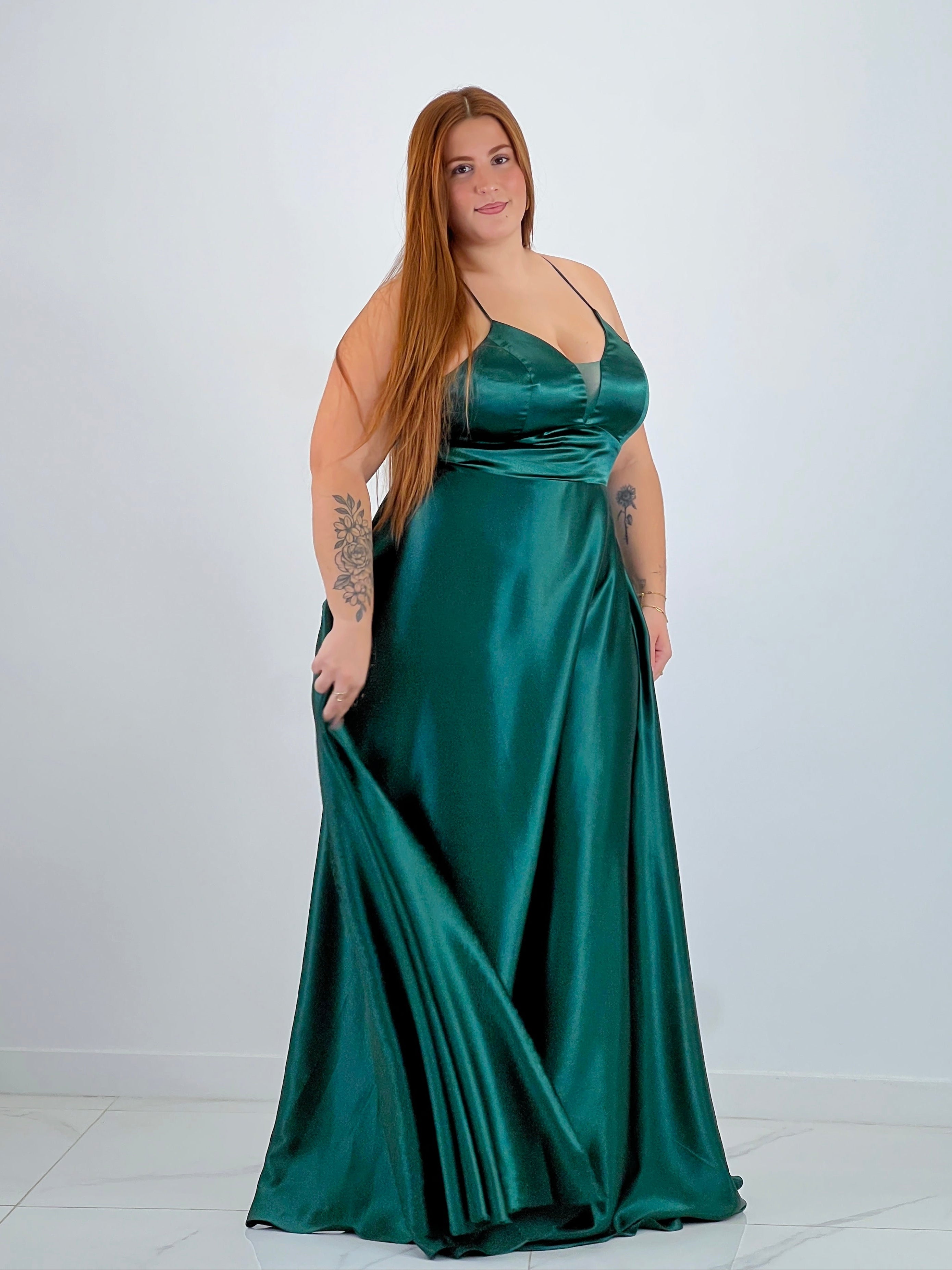 Vestido raso ceremonia Emma - Zebra&Maduixa®