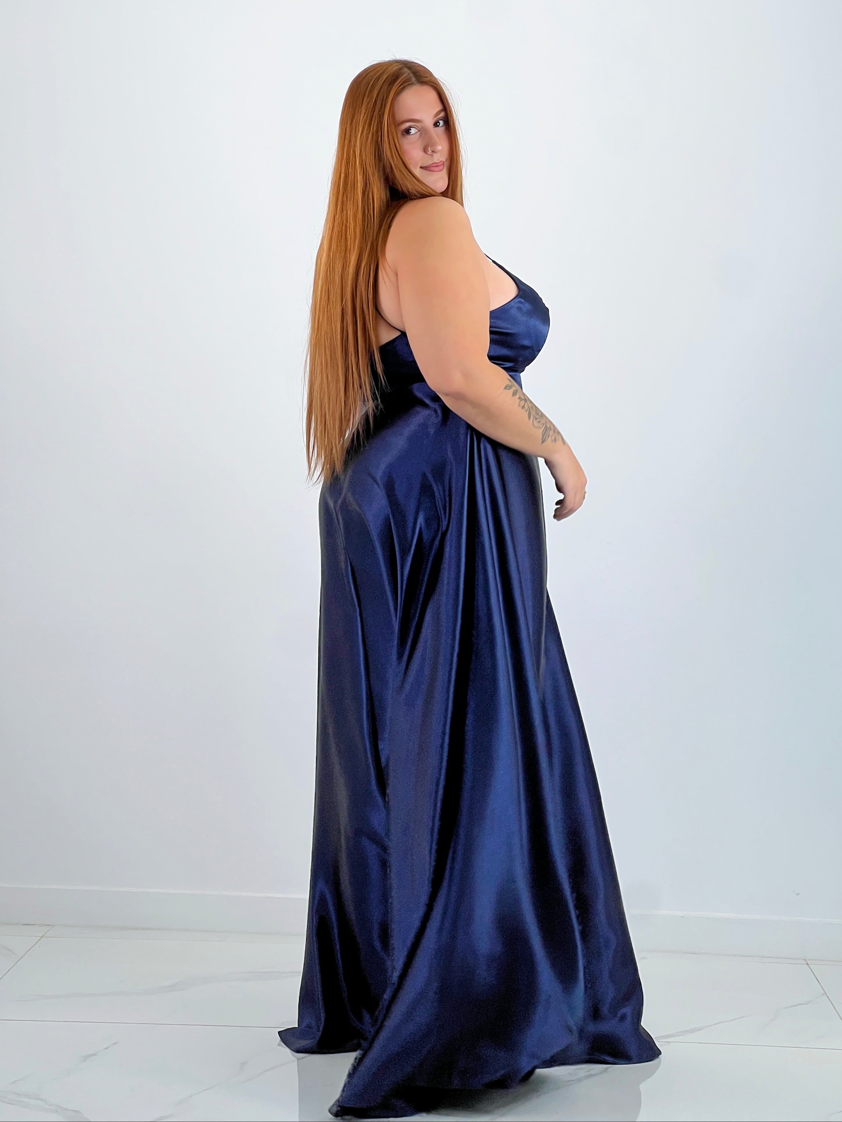 Vestido raso ceremonia Emma - Zebra&Maduixa®