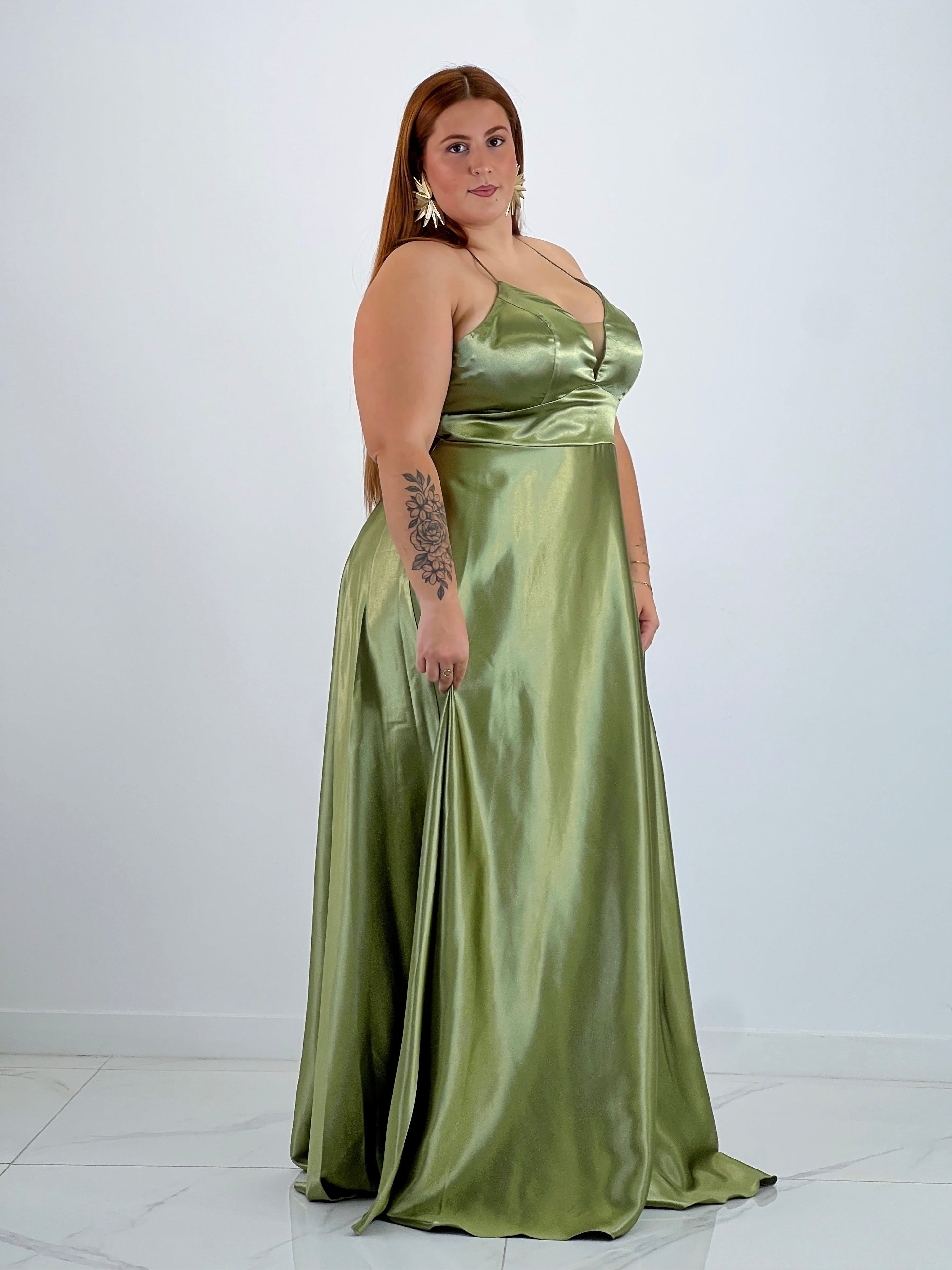 Vestido raso ceremonia Emma - Zebra&Maduixa®