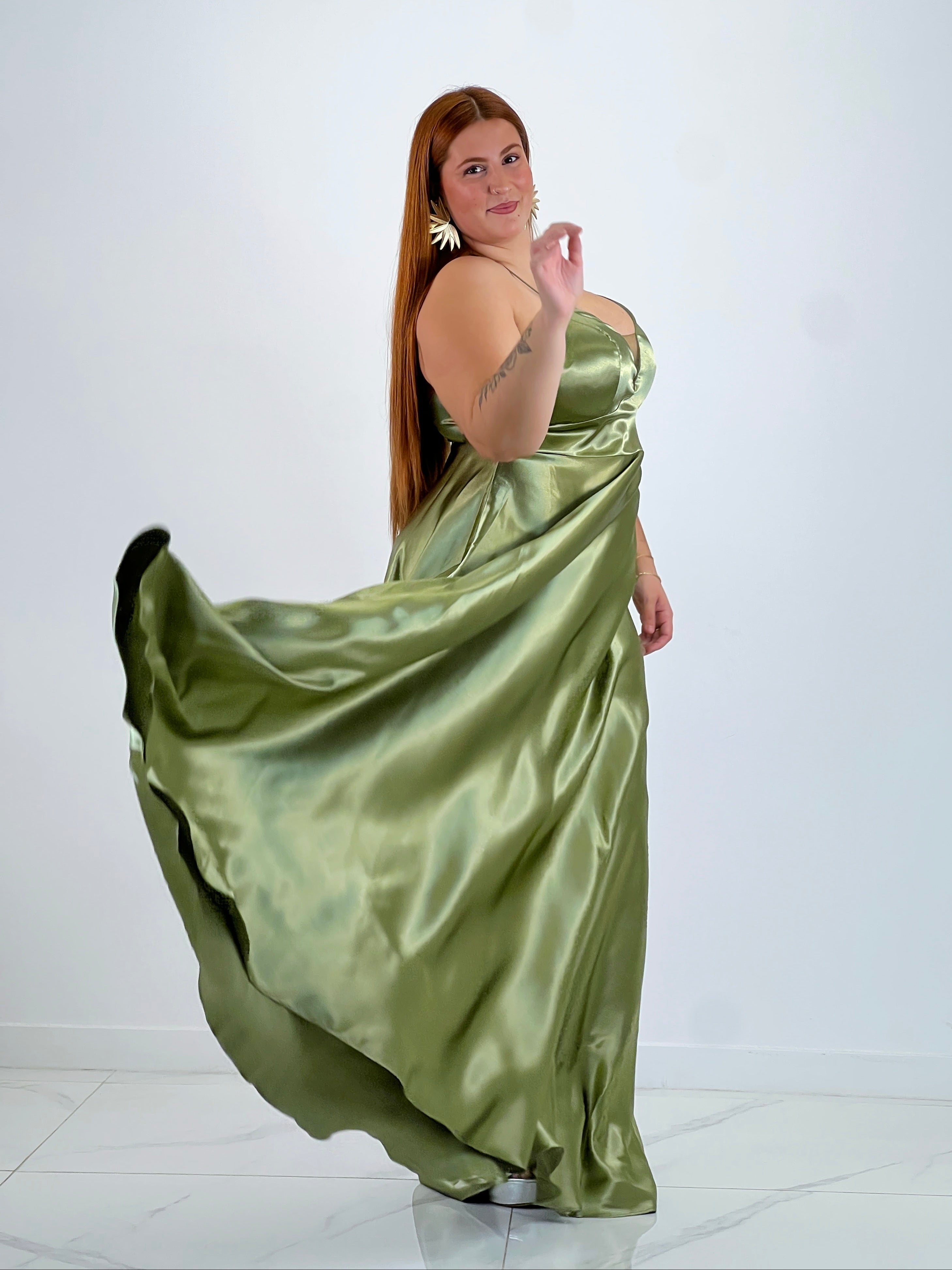 Vestido raso ceremonia Emma - Zebra&Maduixa®