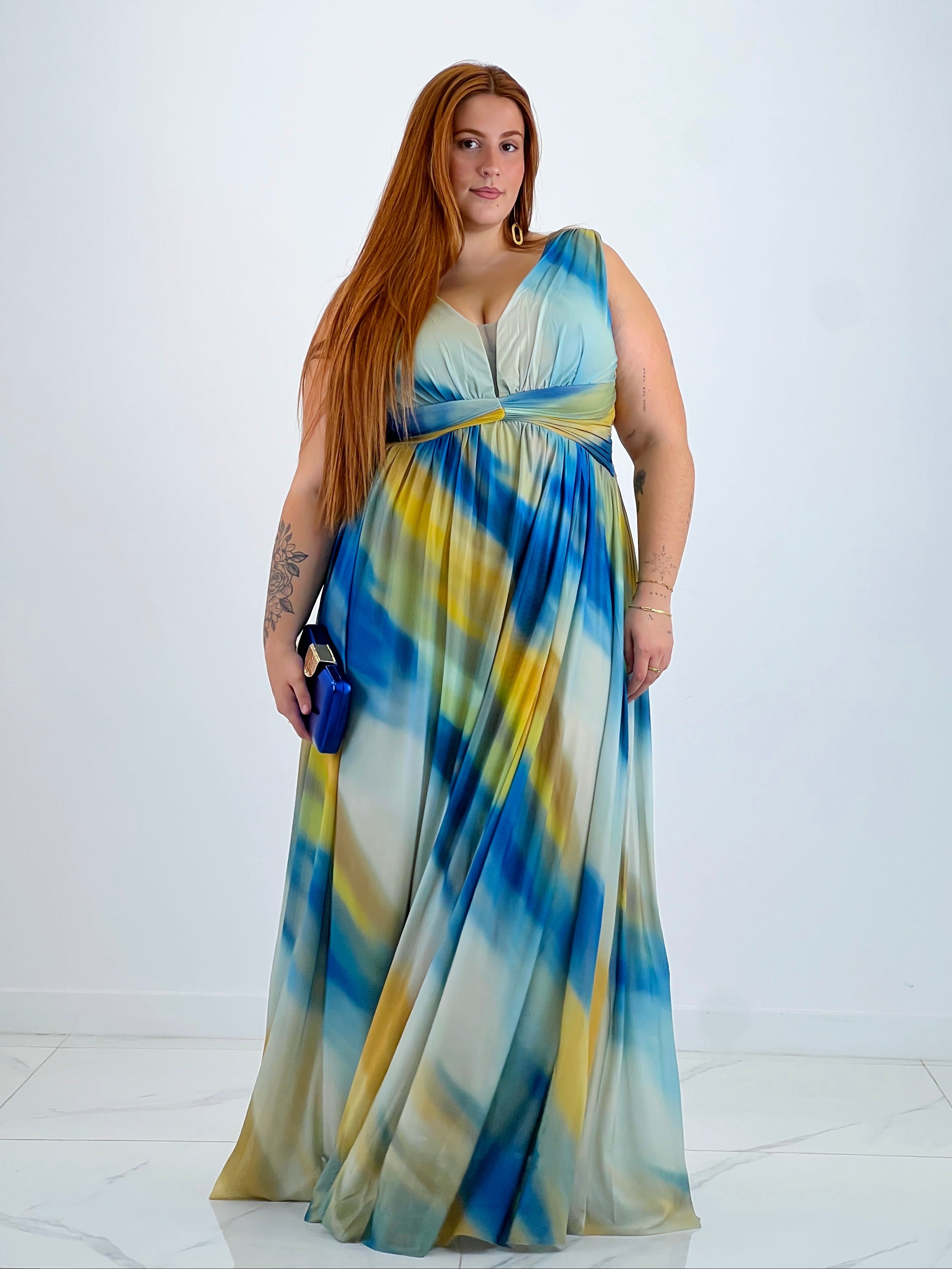 Vestido largo estampado Pristina - Zebra&Maduixa®
