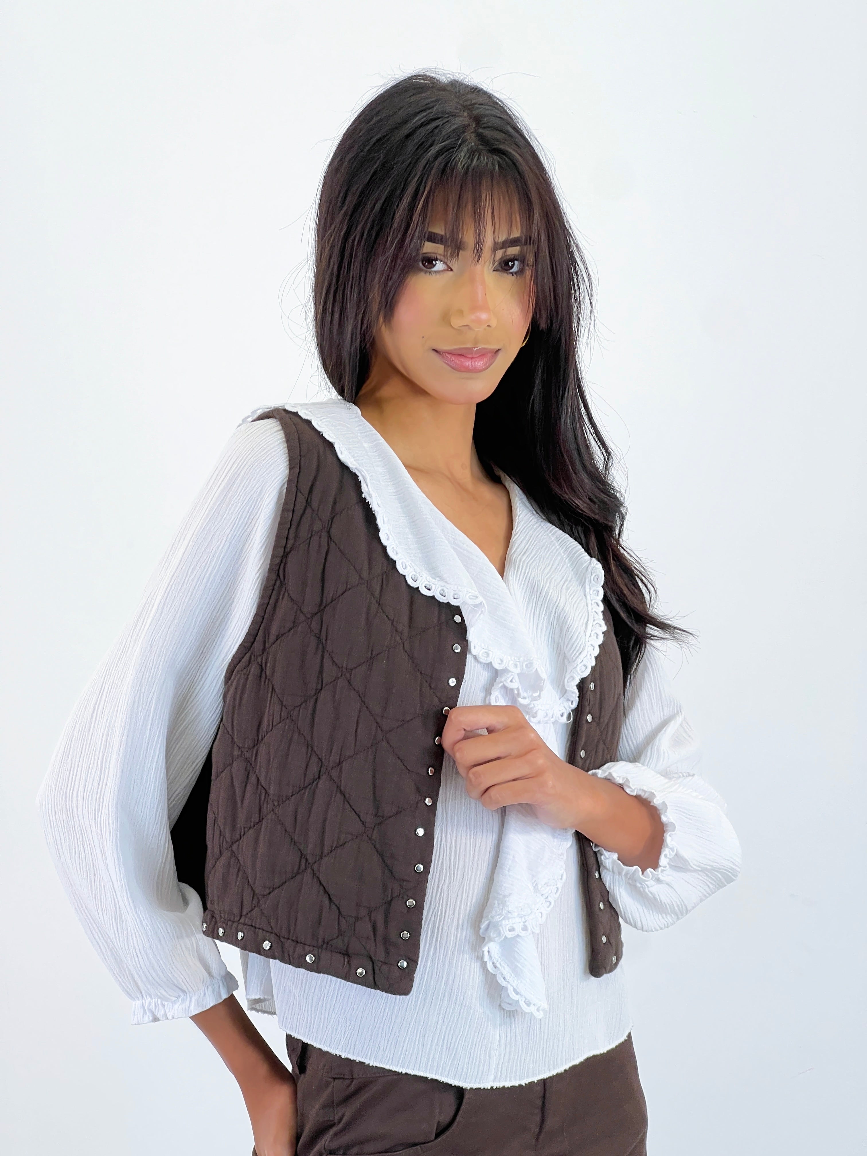 Chaleco padding tachas - Zebra&Maduixa®