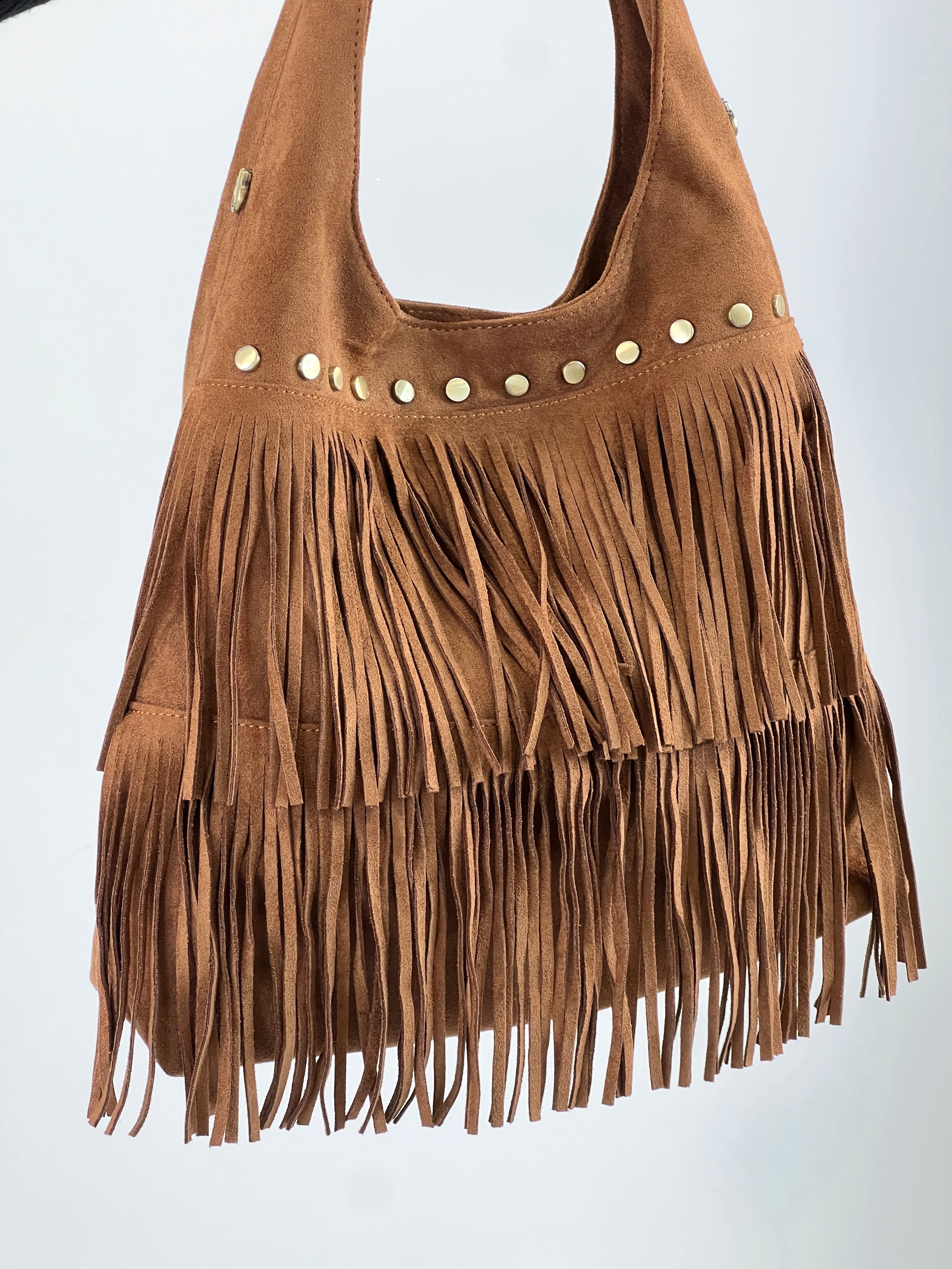 Bolso flecos tachuela - Zebra&Maduixa®