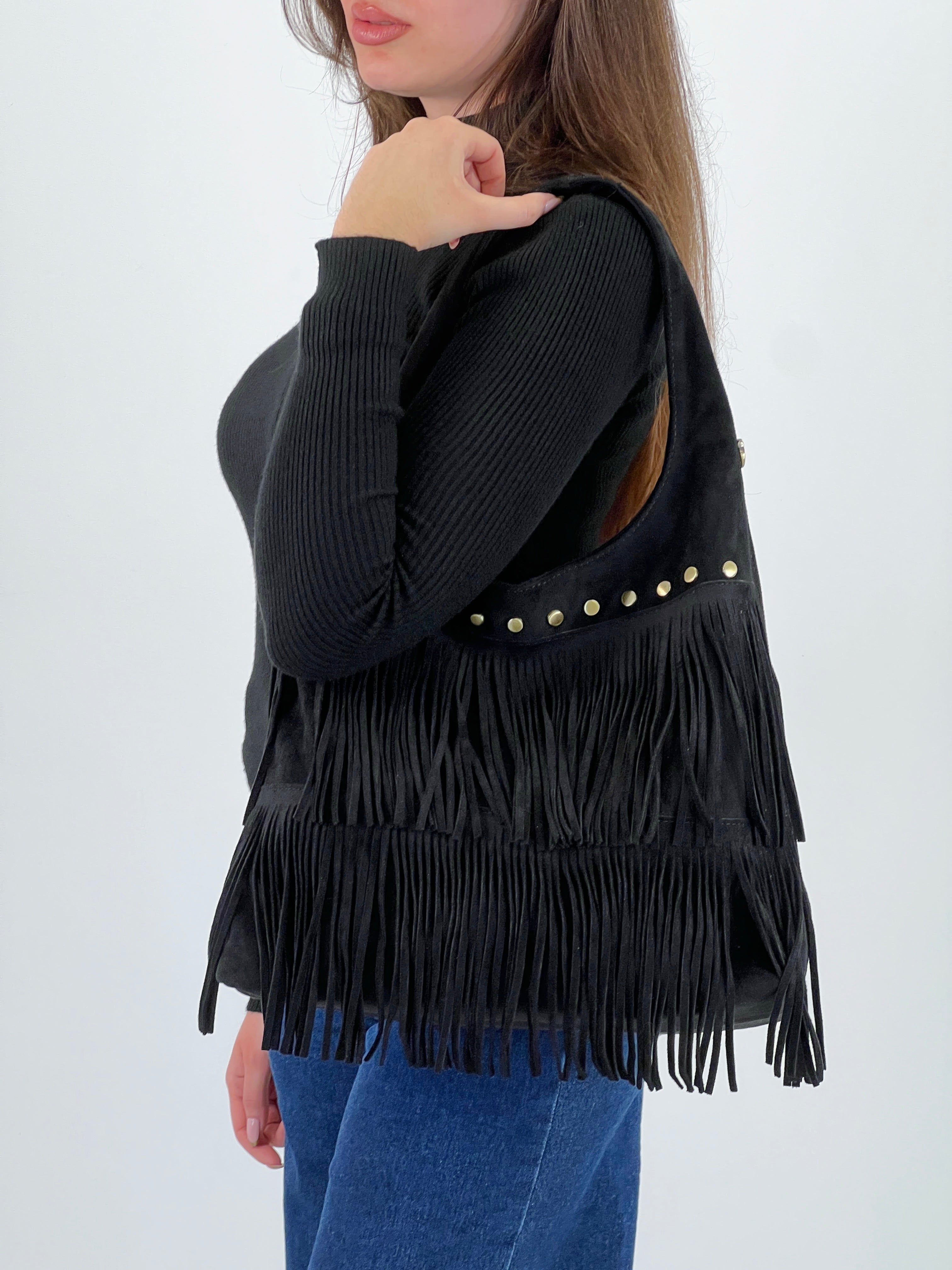 Bolso flecos tachuela - Zebra&Maduixa®
