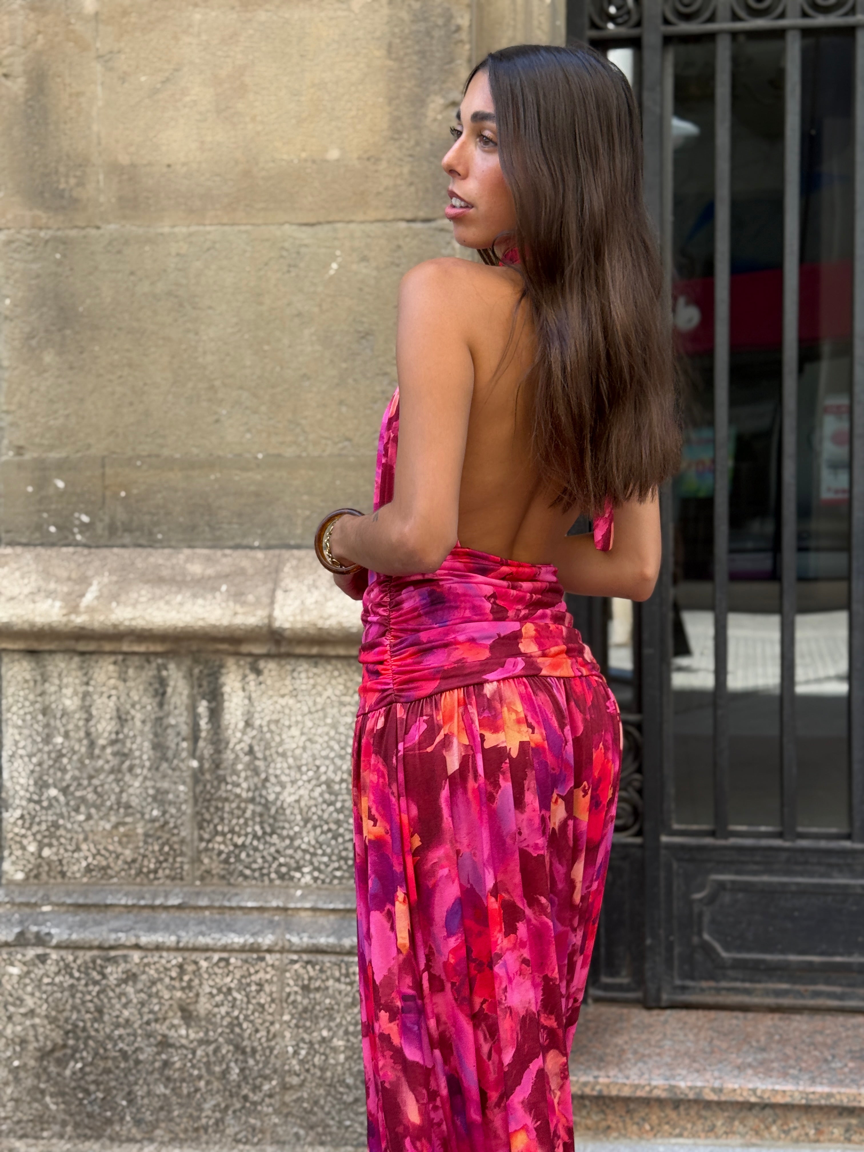 Vestit halter estampat Niria