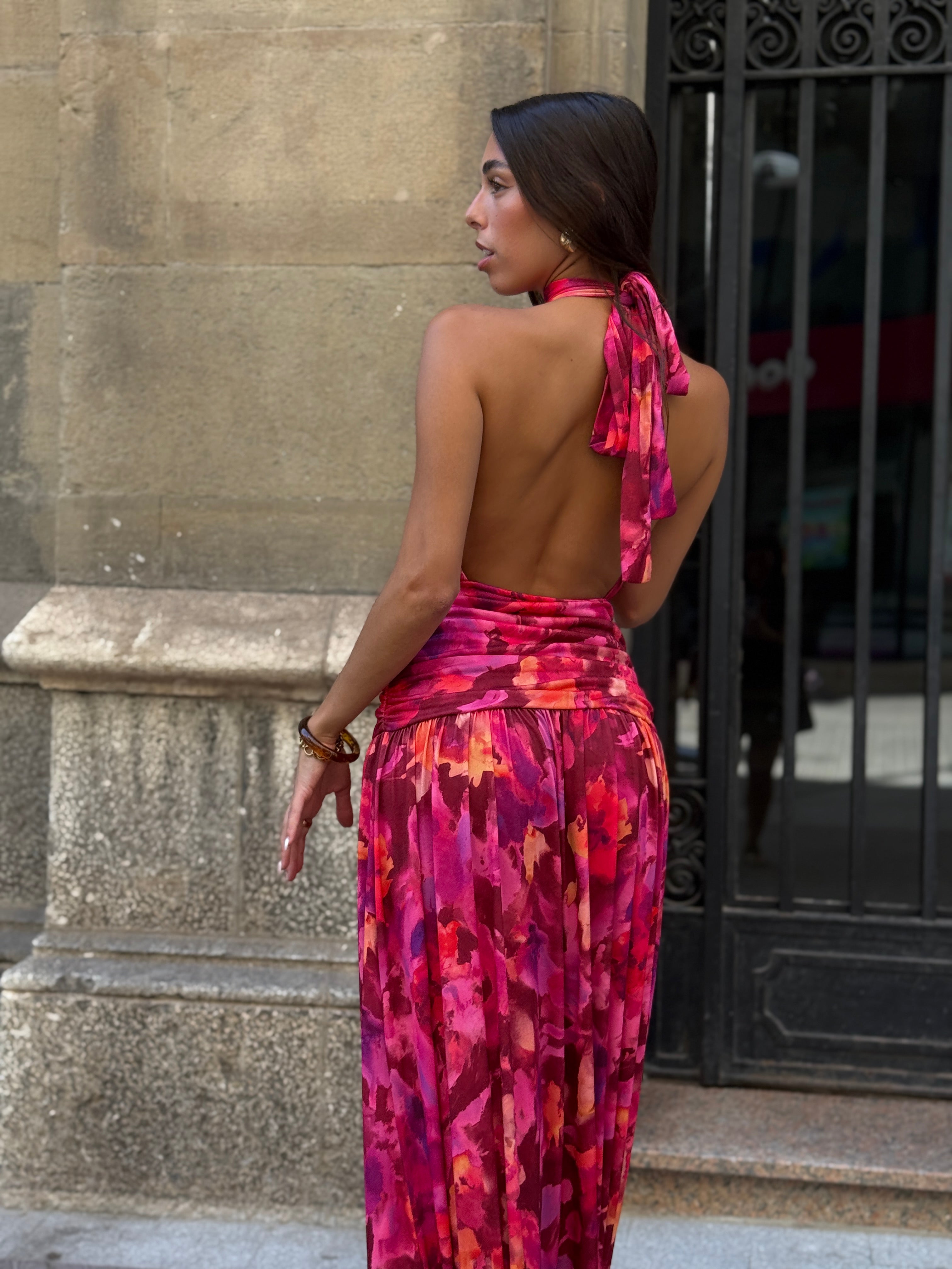 Vestit halter estampat Niria