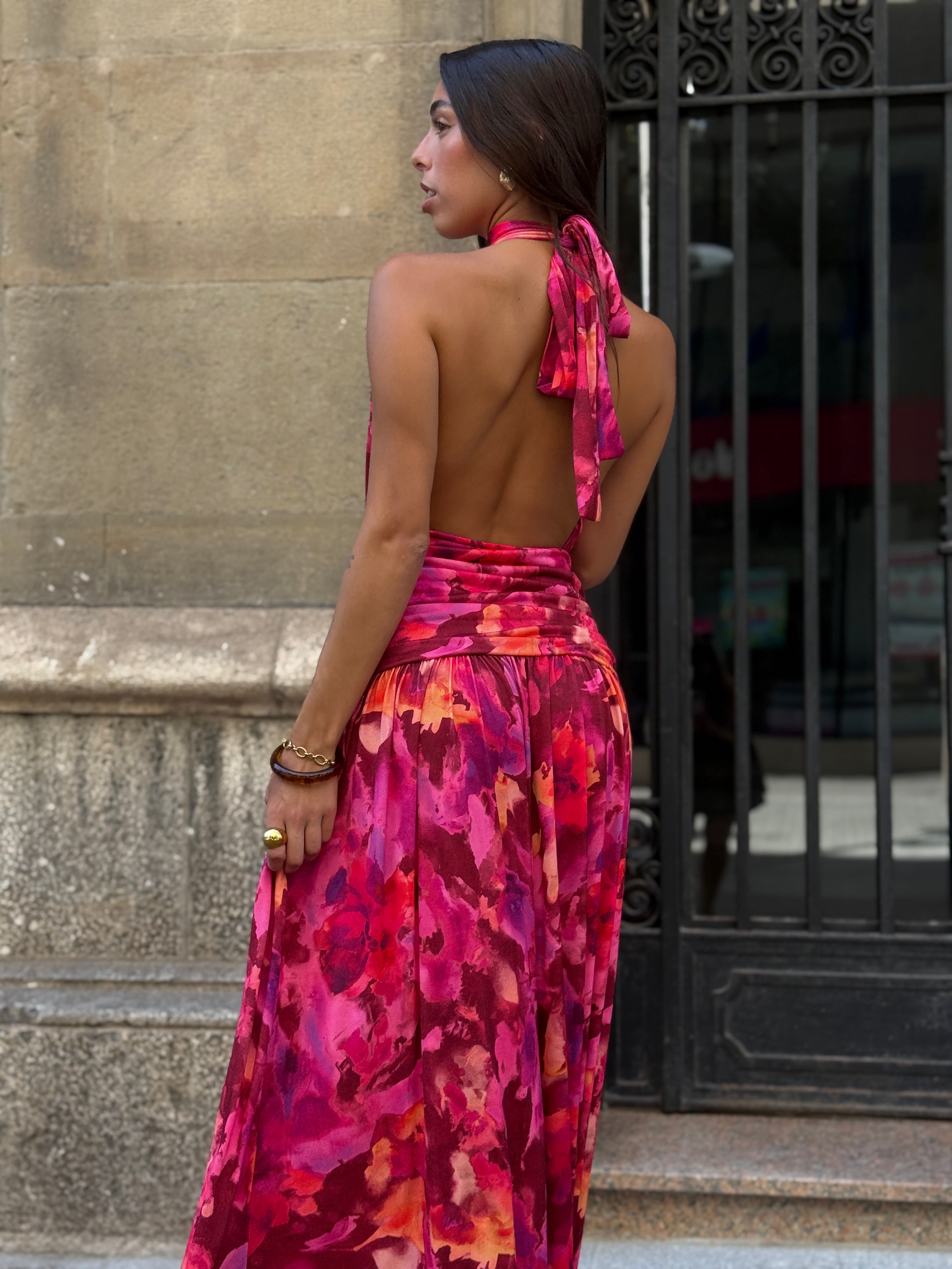 Vestit halter estampat Niria