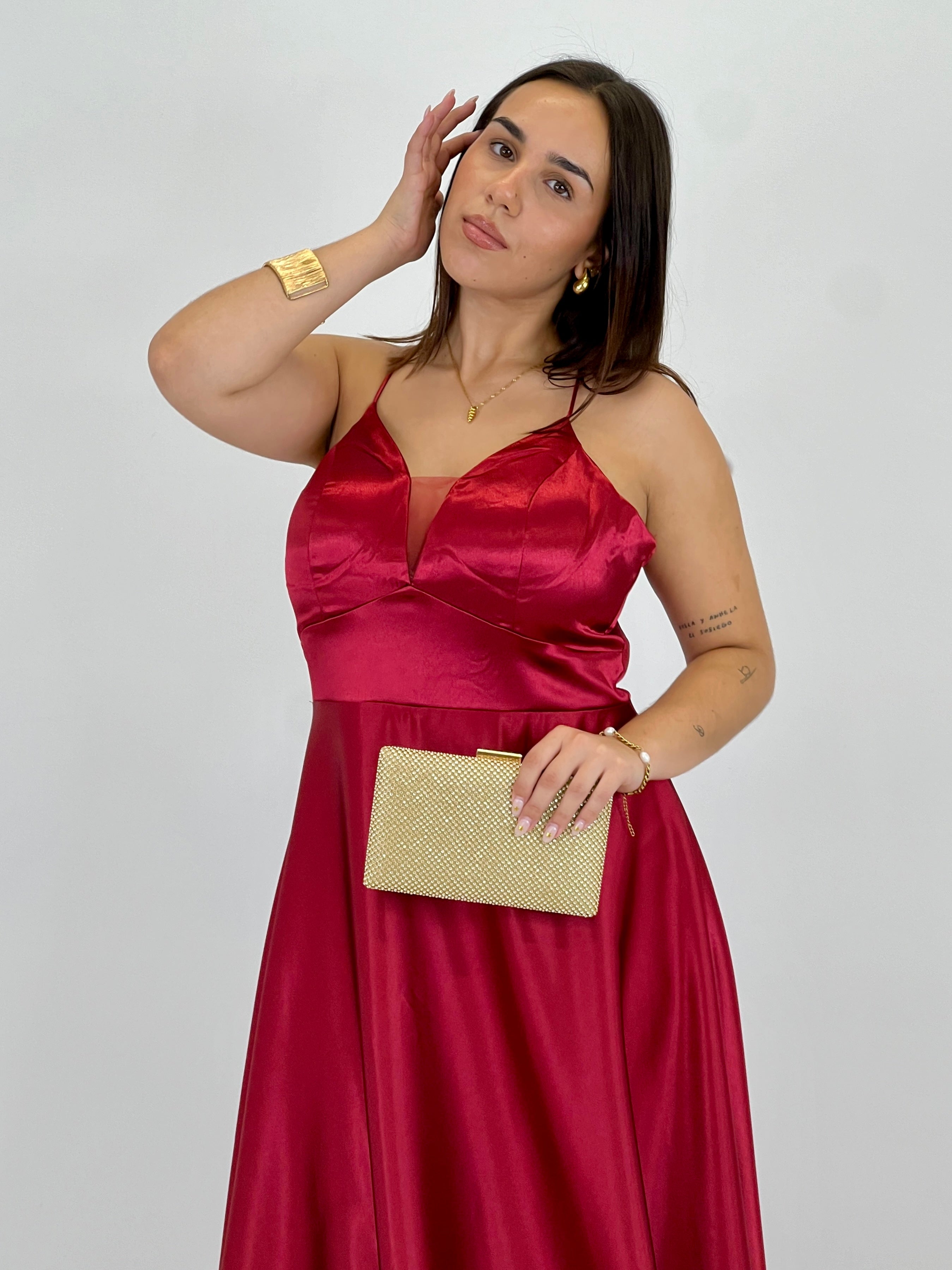 Vestido raso ceremonia Emma - Zebra&Maduixa®