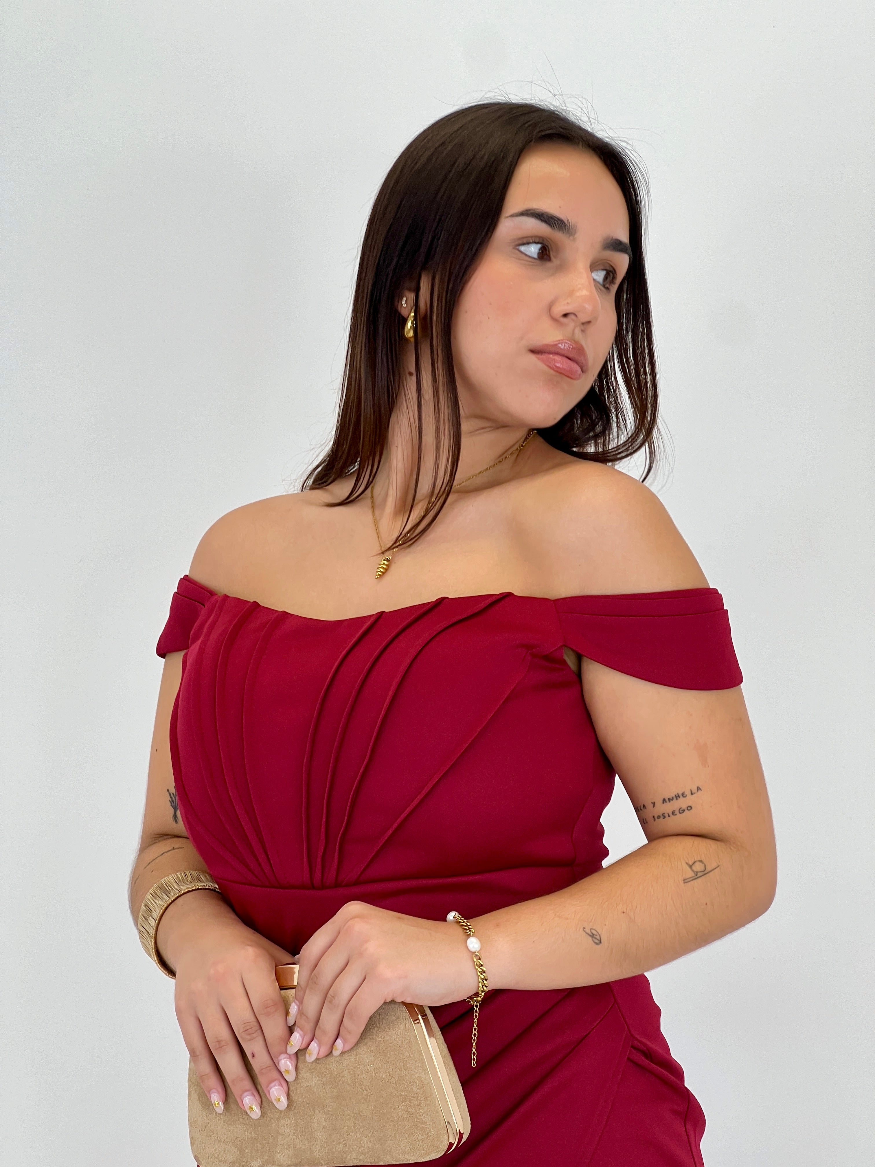 Vestido palabra de honor Selene - Zebra&Maduixa®