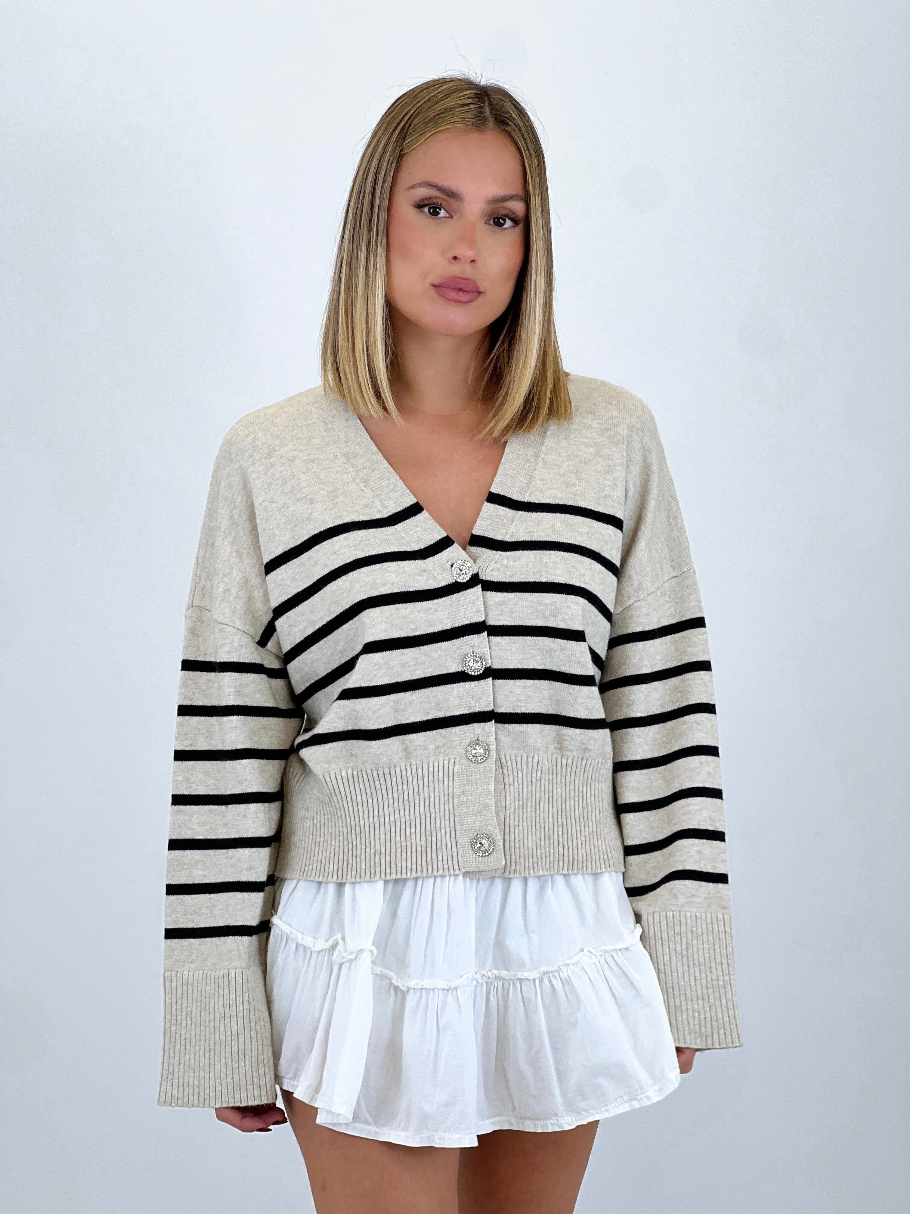 Chaqueta rayas botones - Zebra&Maduixa®