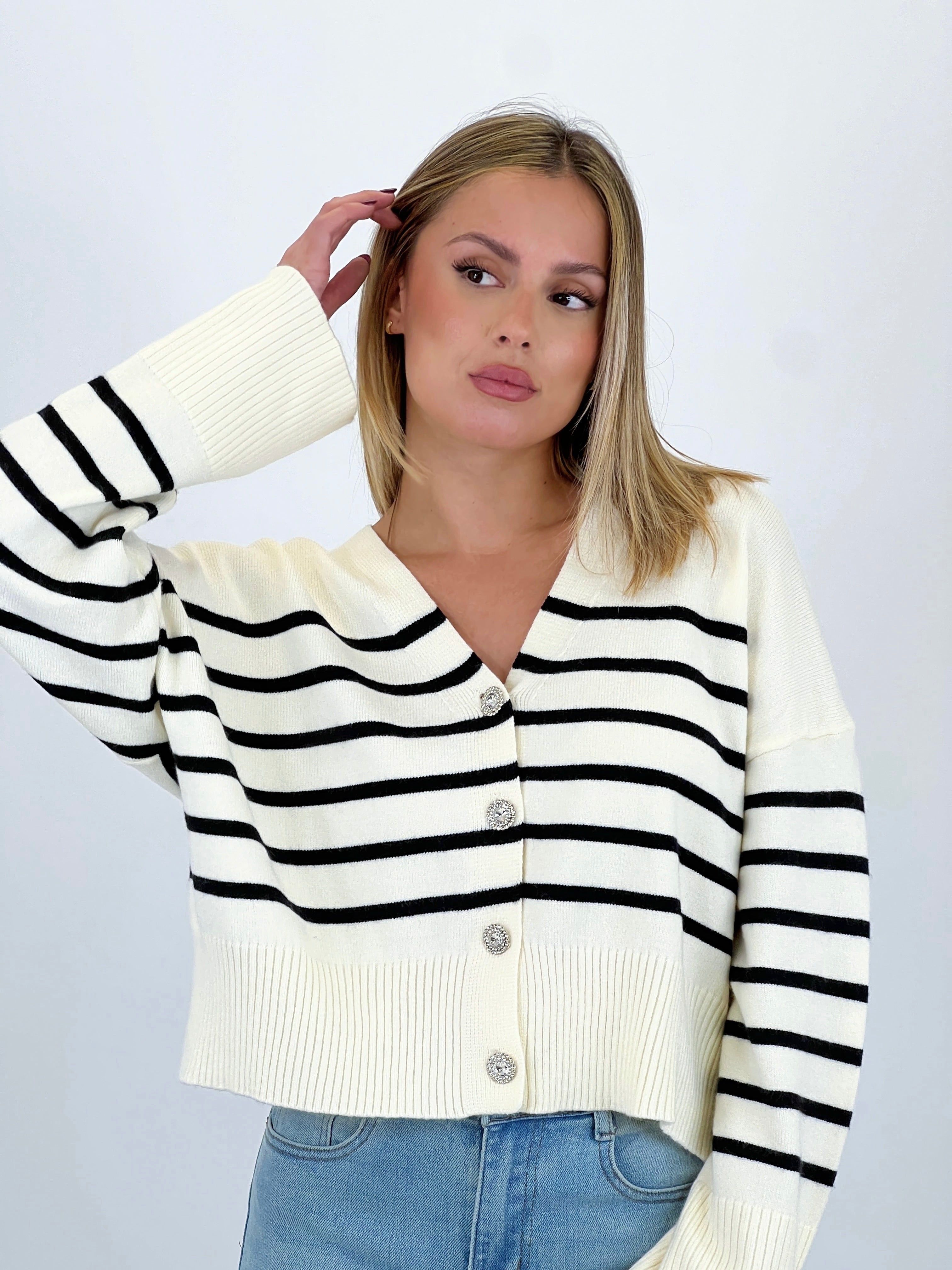 Chaqueta rayas botones - Zebra&Maduixa®