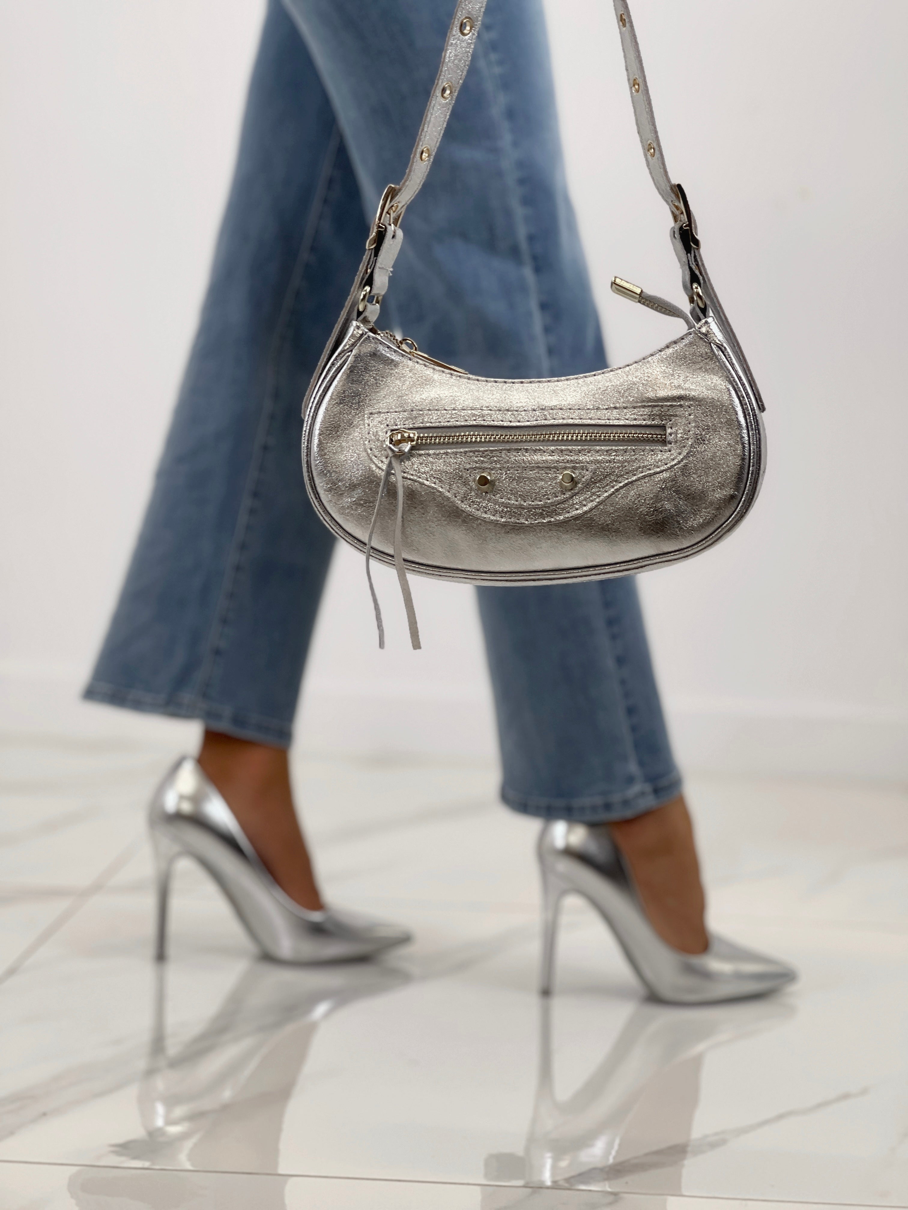 Zapato tacón stiletto metalizado - Zebra&Maduixa®
