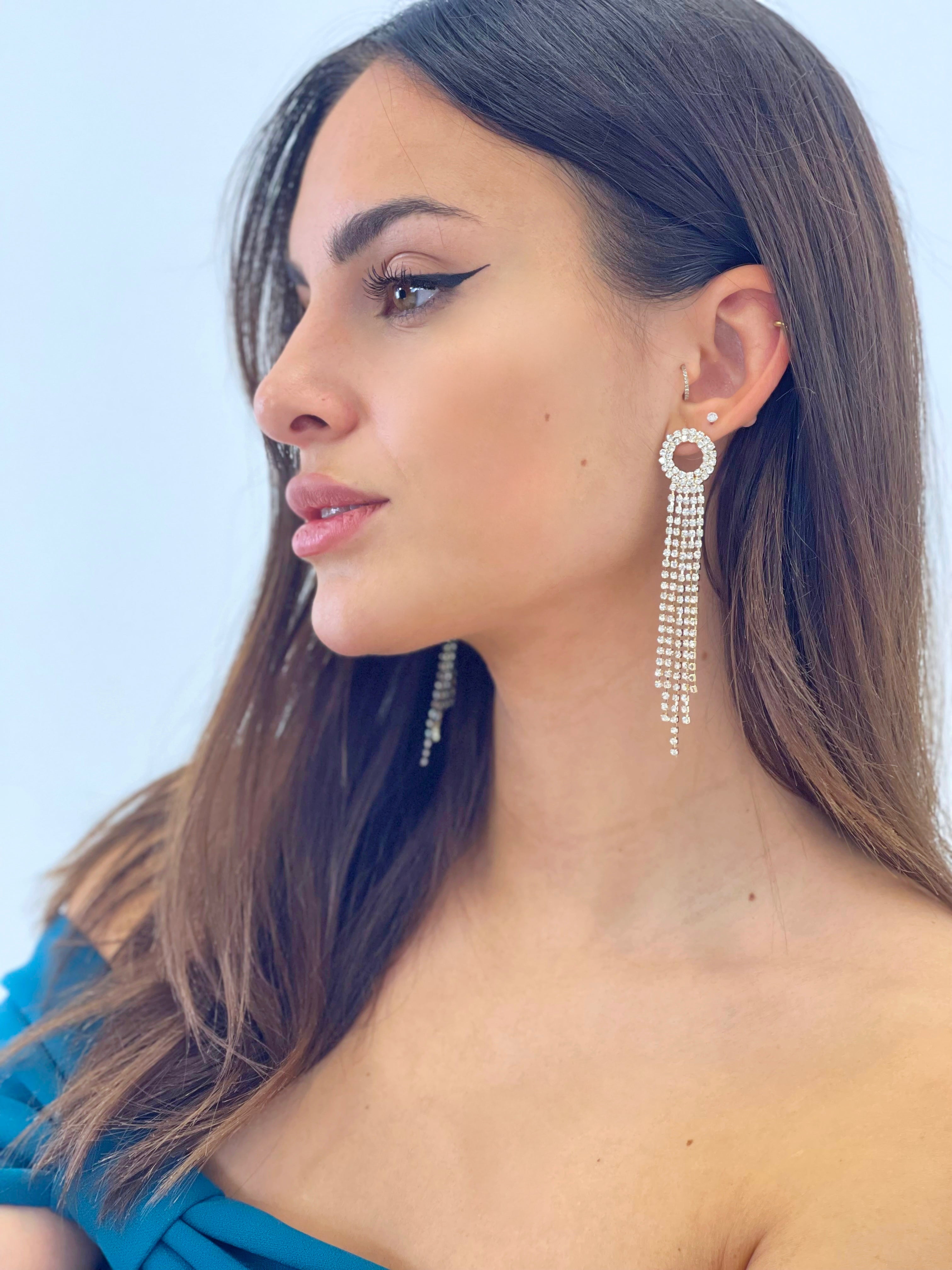 Pendientes circulo pedrería - Zebra&Maduixa®
