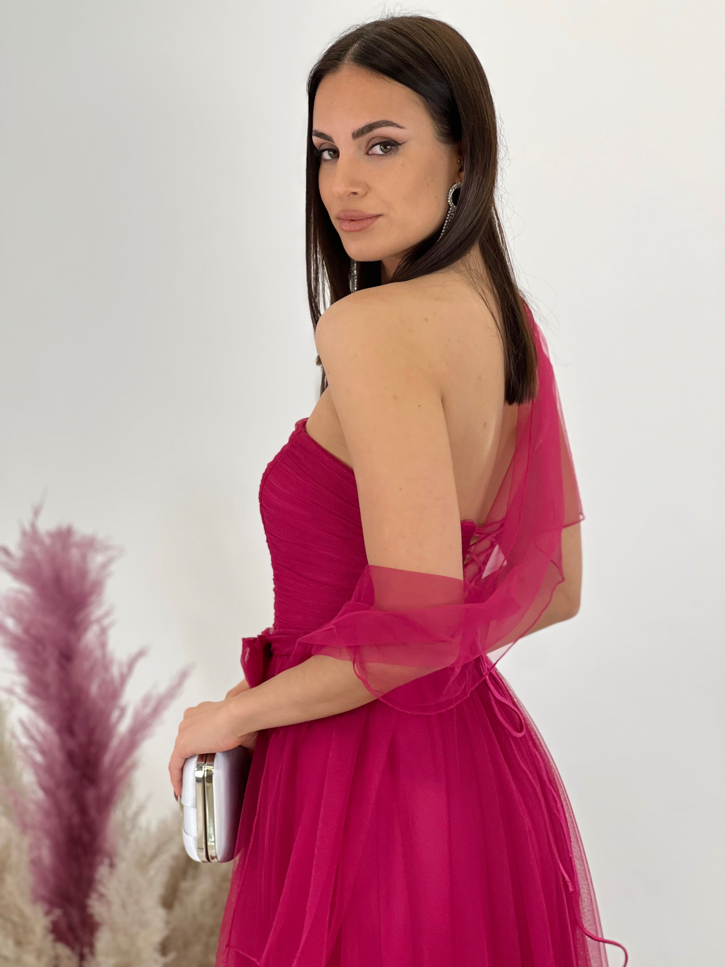 Valeria long tulle dress
