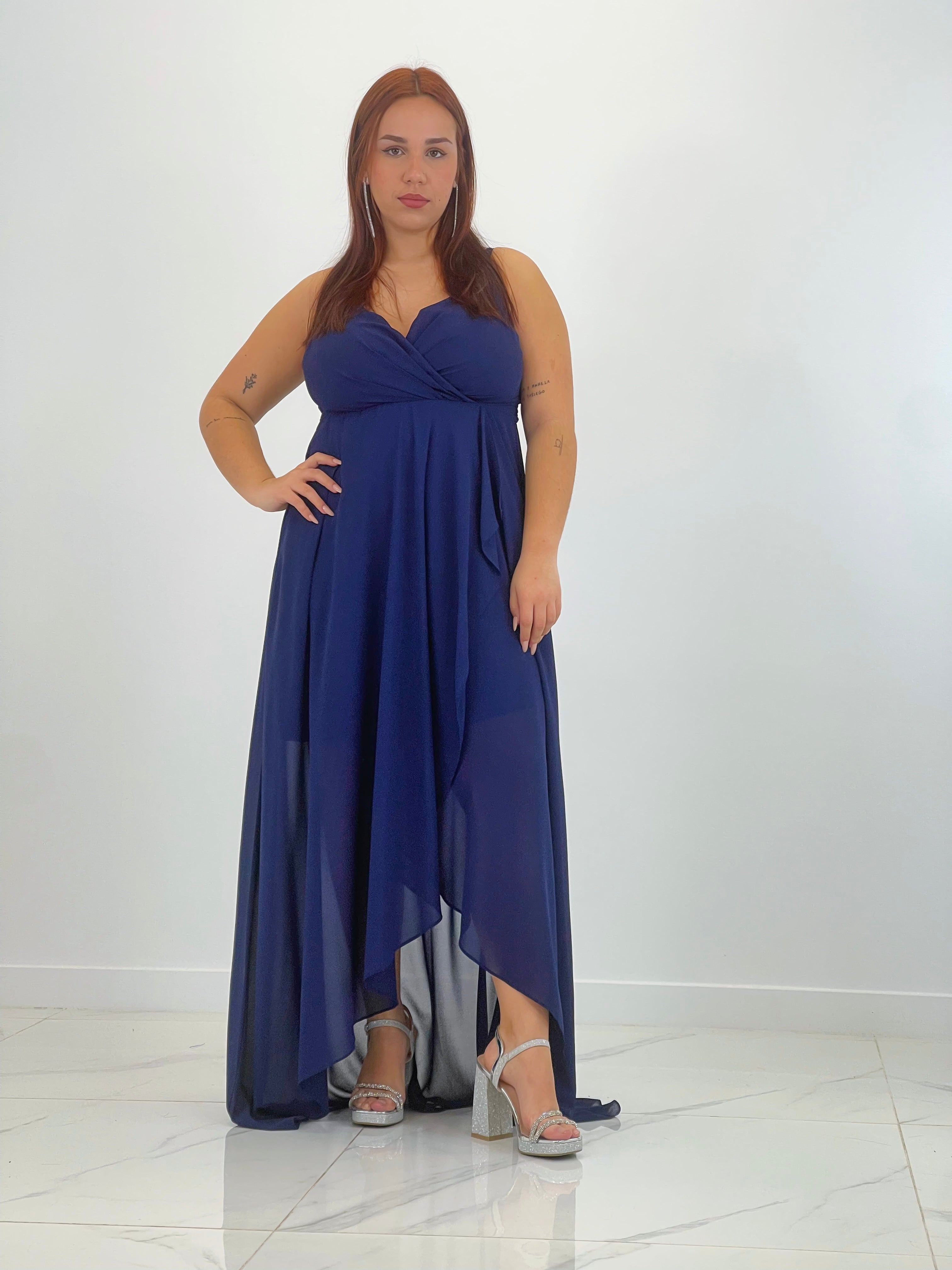 Vestido drapeado Flex Plus Size - Zebra&Maduixa®