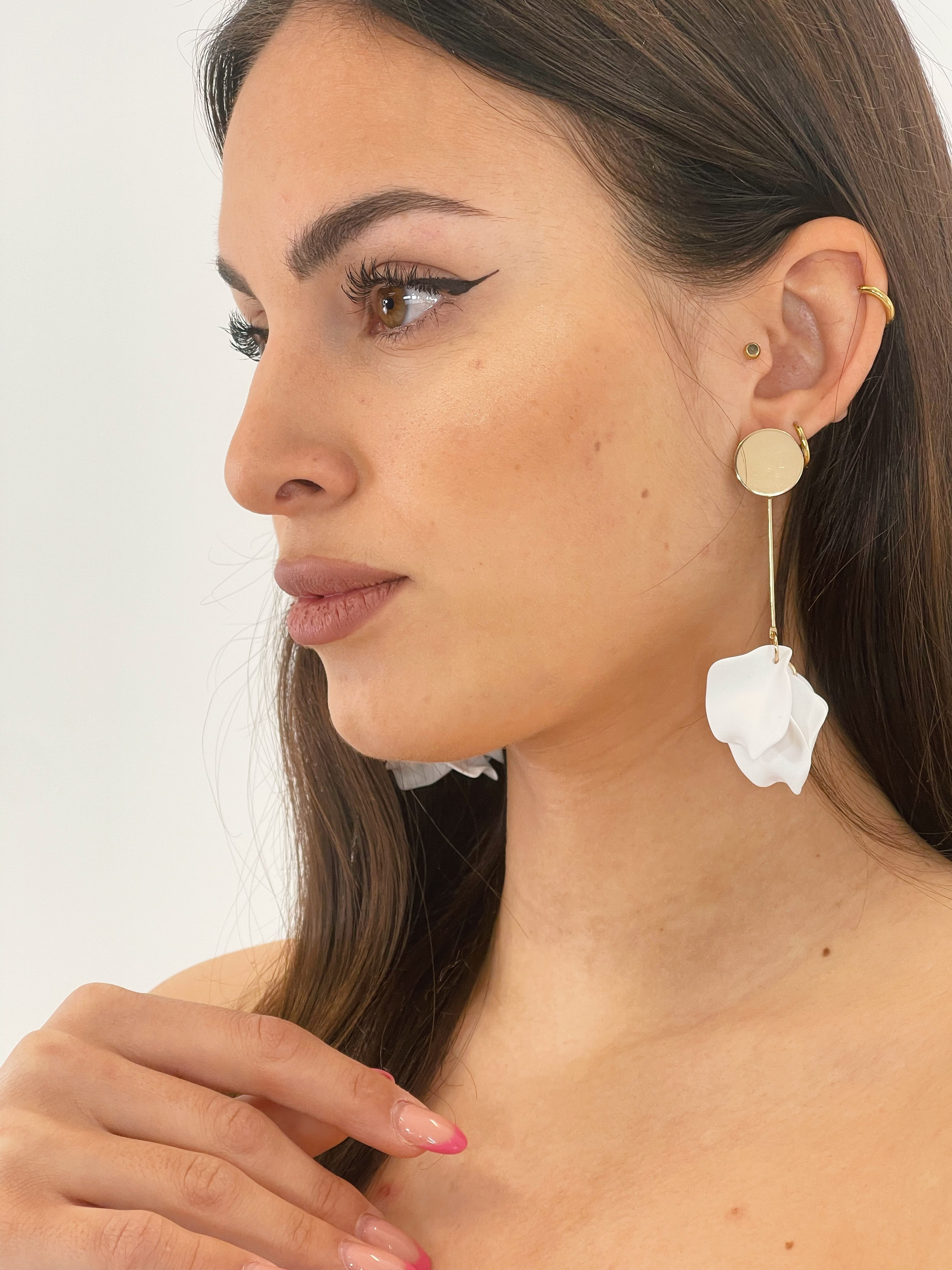boucles d'oreilles pétales